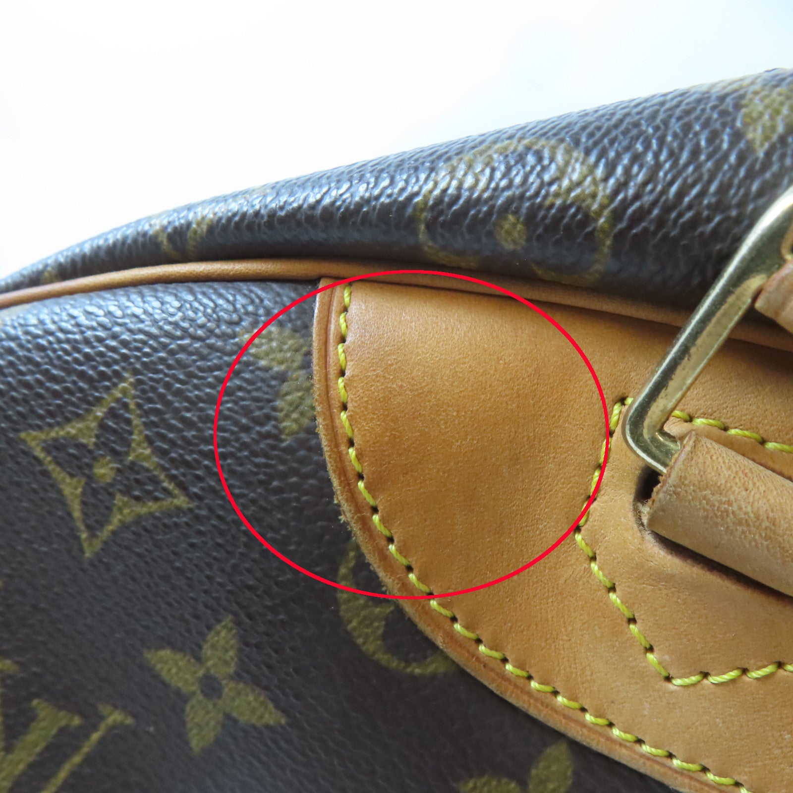 LOUIS VUITTON 【激減優惠】Monogram Deauville GM金扣手挽袋啡色