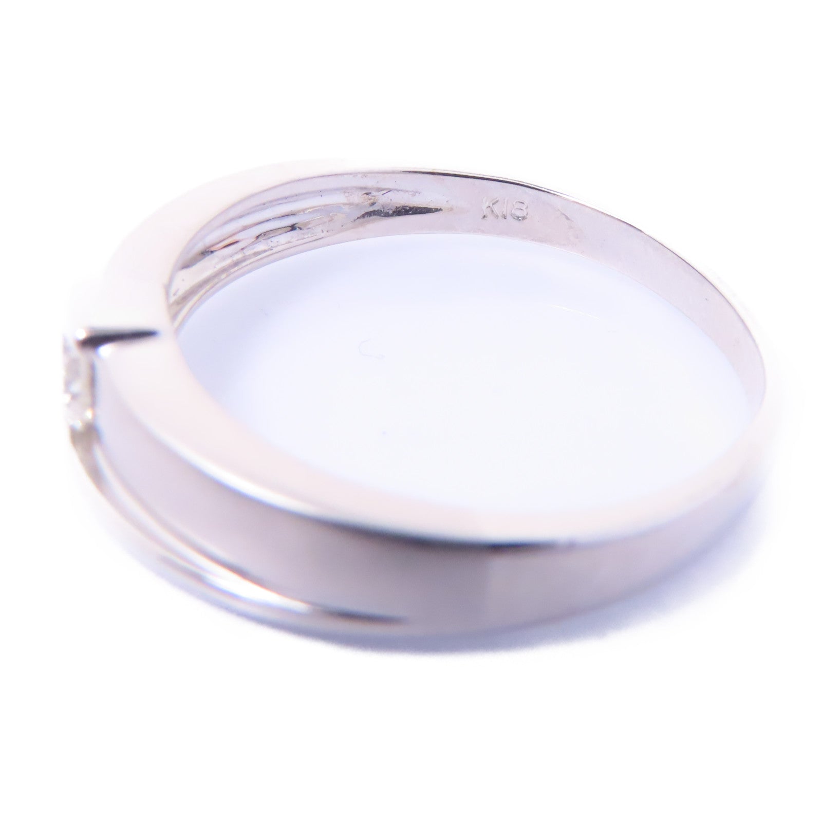 JEWELRY 18K白金Diamond Ring 0.13ct鑽石戒指US#6