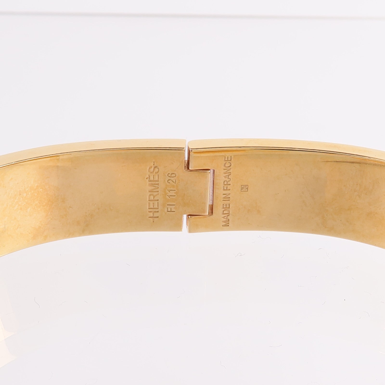 HERMES 金屬/琺瑯Clic H Bracelet手鐲