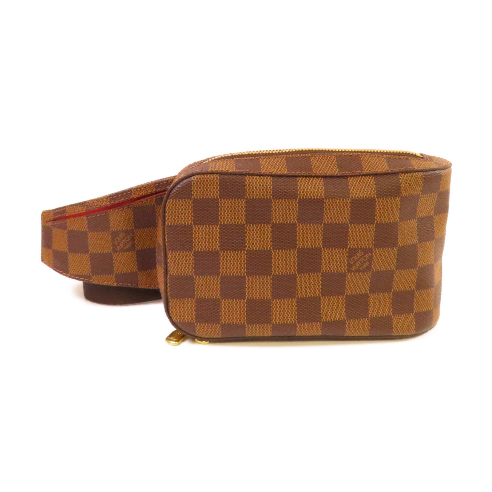 LOUIS VUITTON Damier Ebene Geronimos waist Bag金扣腰包啡色