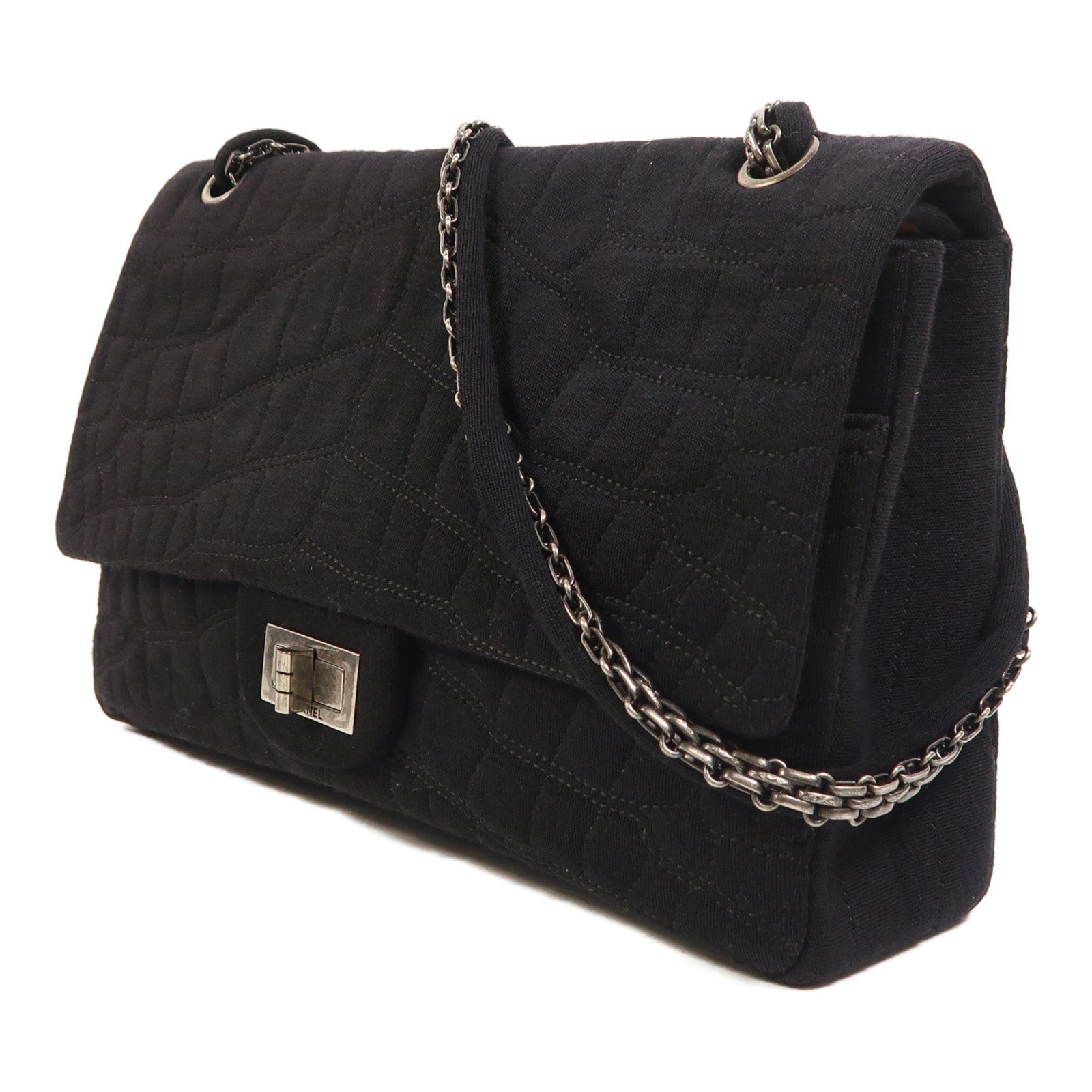 CHANEL 帆布Shoulder Bag鏈帶肩背袋