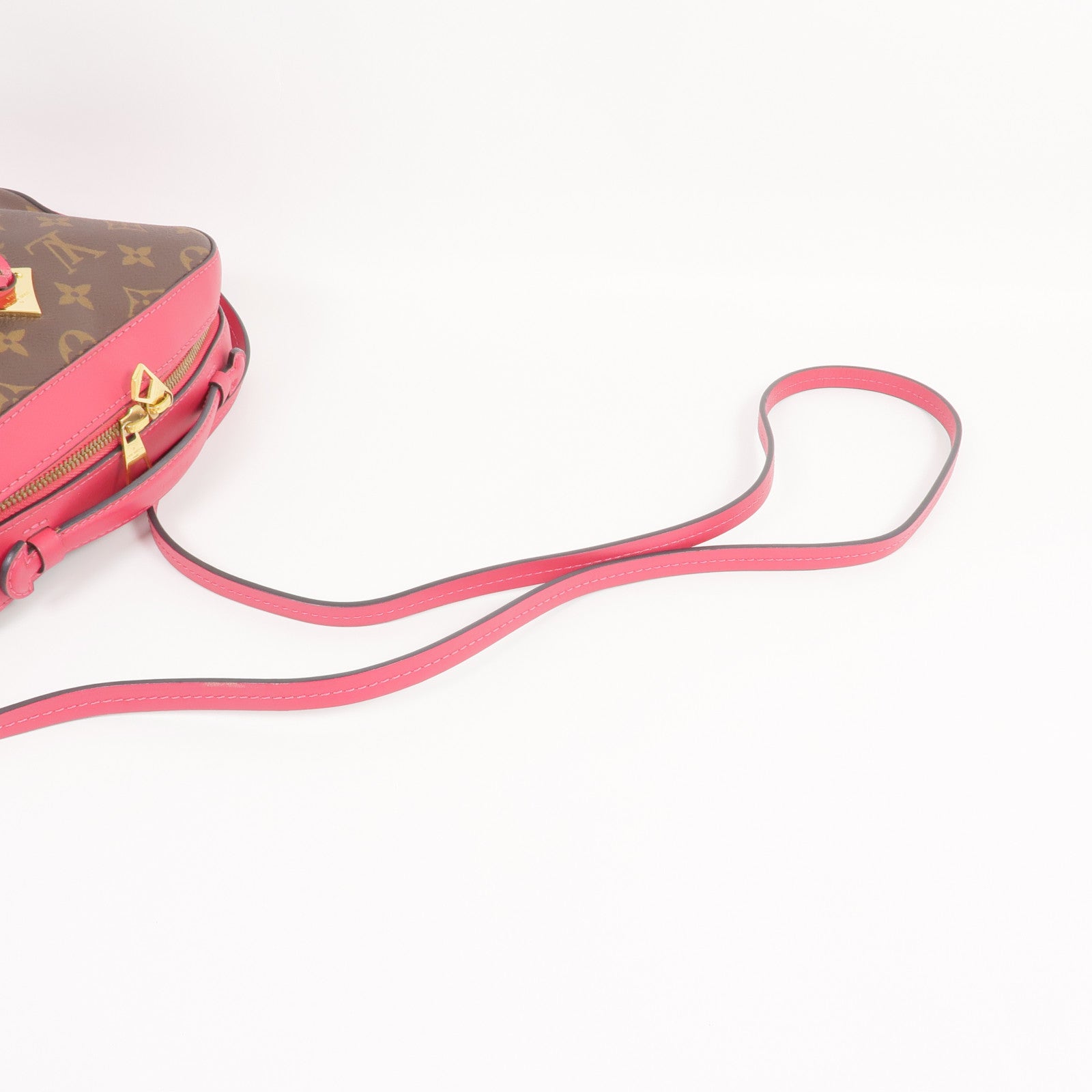 LOUIS VUITTON Monogram Saintonge金扣手挽肩背兩用袋