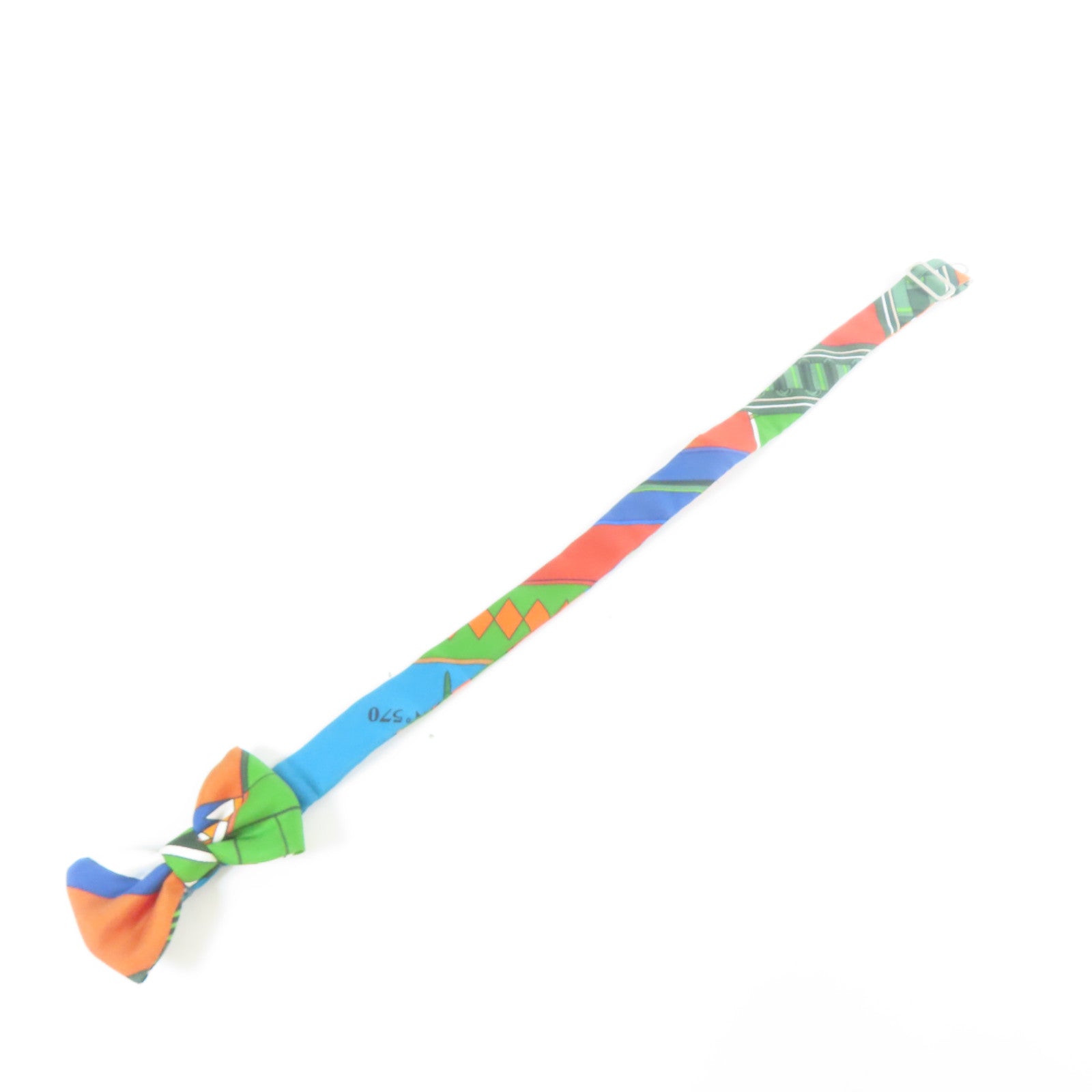 HERMES 【激減優惠】絲質Bow Tie銀扣領結啡色/綠色/藍色