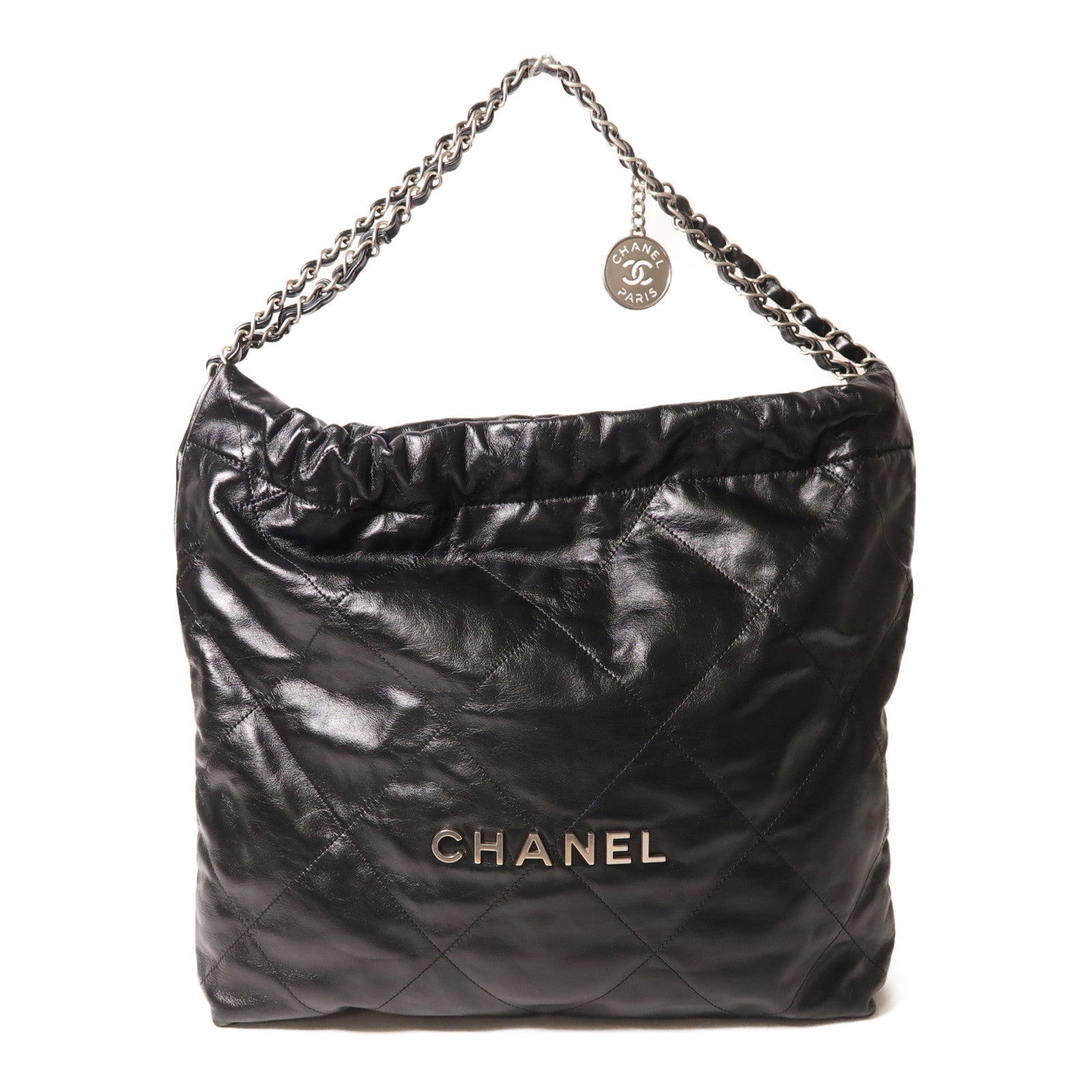 CHANEL 牛皮皮革C22 Medium鏈帶肩背袋