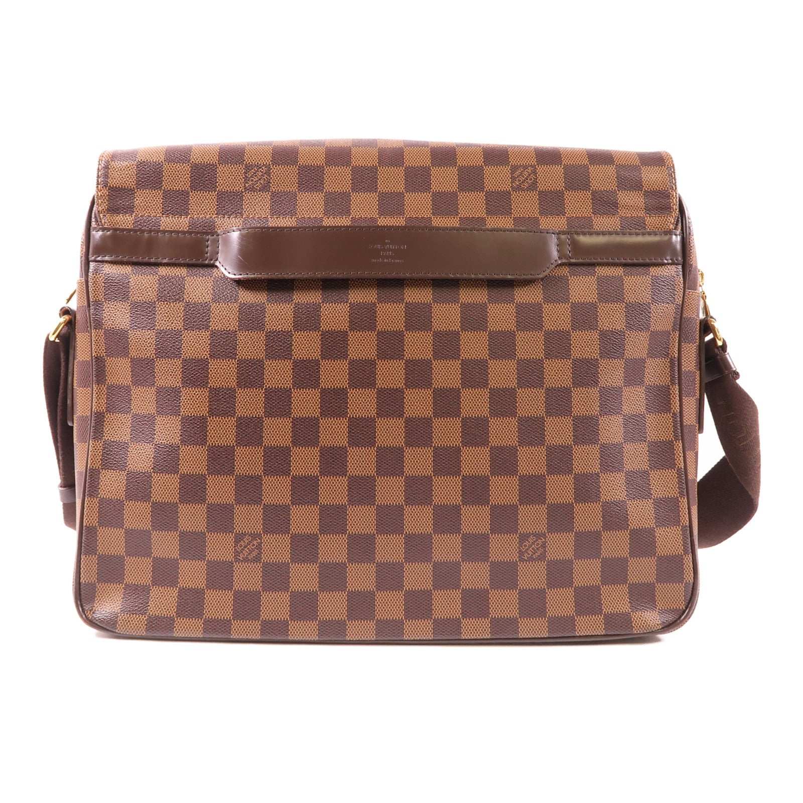 LOUIS VUITTON Damier Shelton GM金扣肩背袋