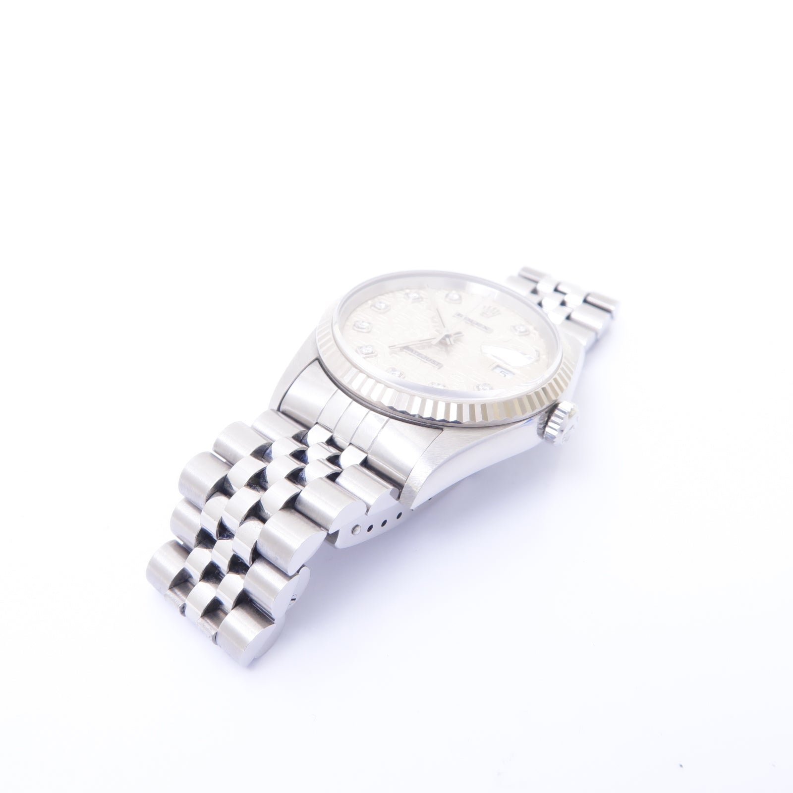 ROLEX Datejust Automatic Watch 18K白金/不鏽鋼手錶自動機芯銀色