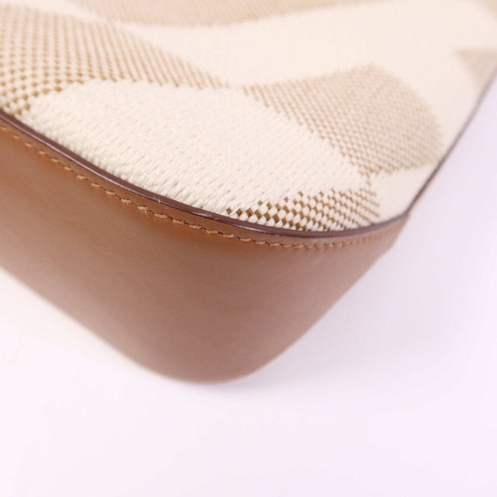 HERMES 帆布Cabas H En Biais 27手挽肩背兩用袋Gold