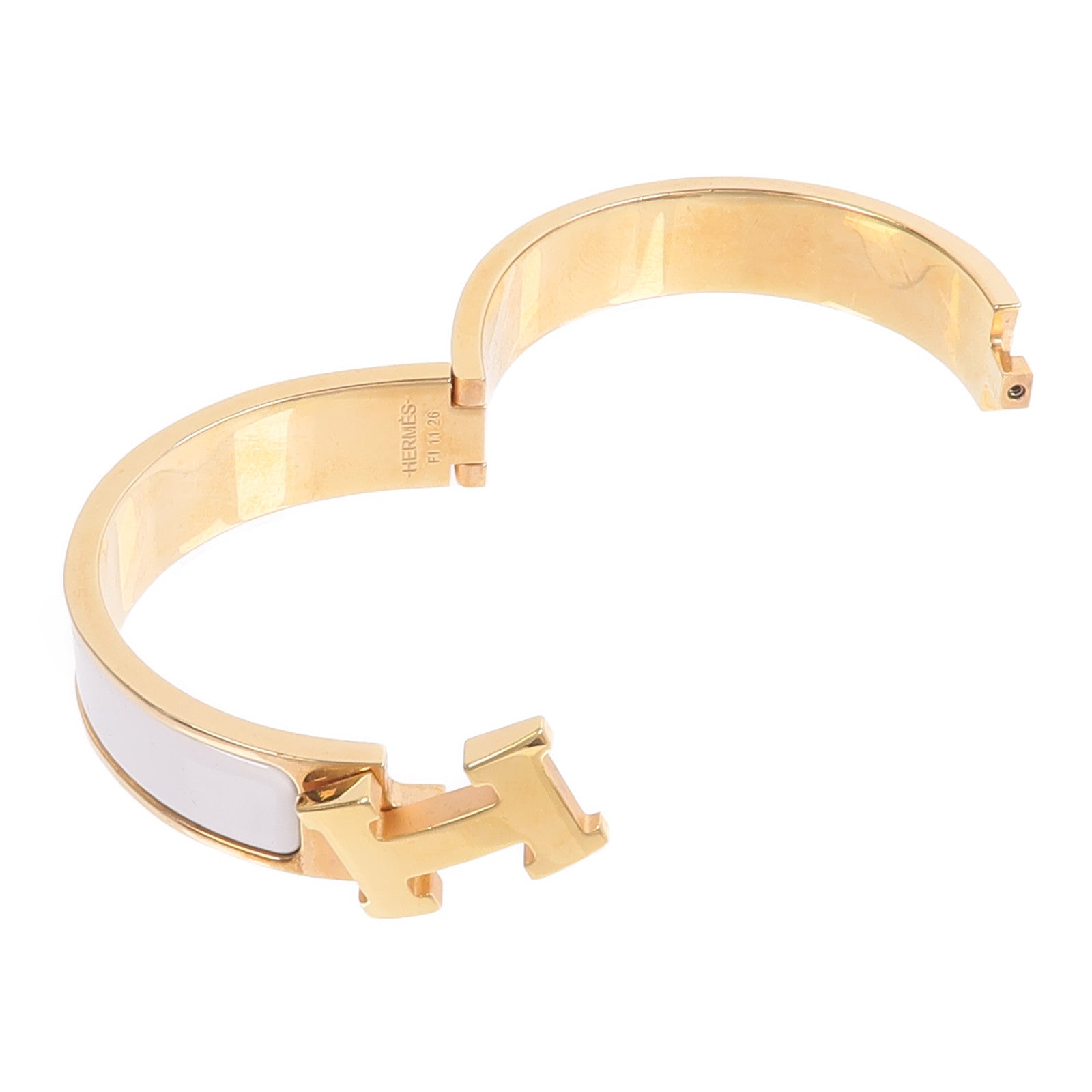 HERMES 金屬/琺瑯Clic H Bracelet手鐲