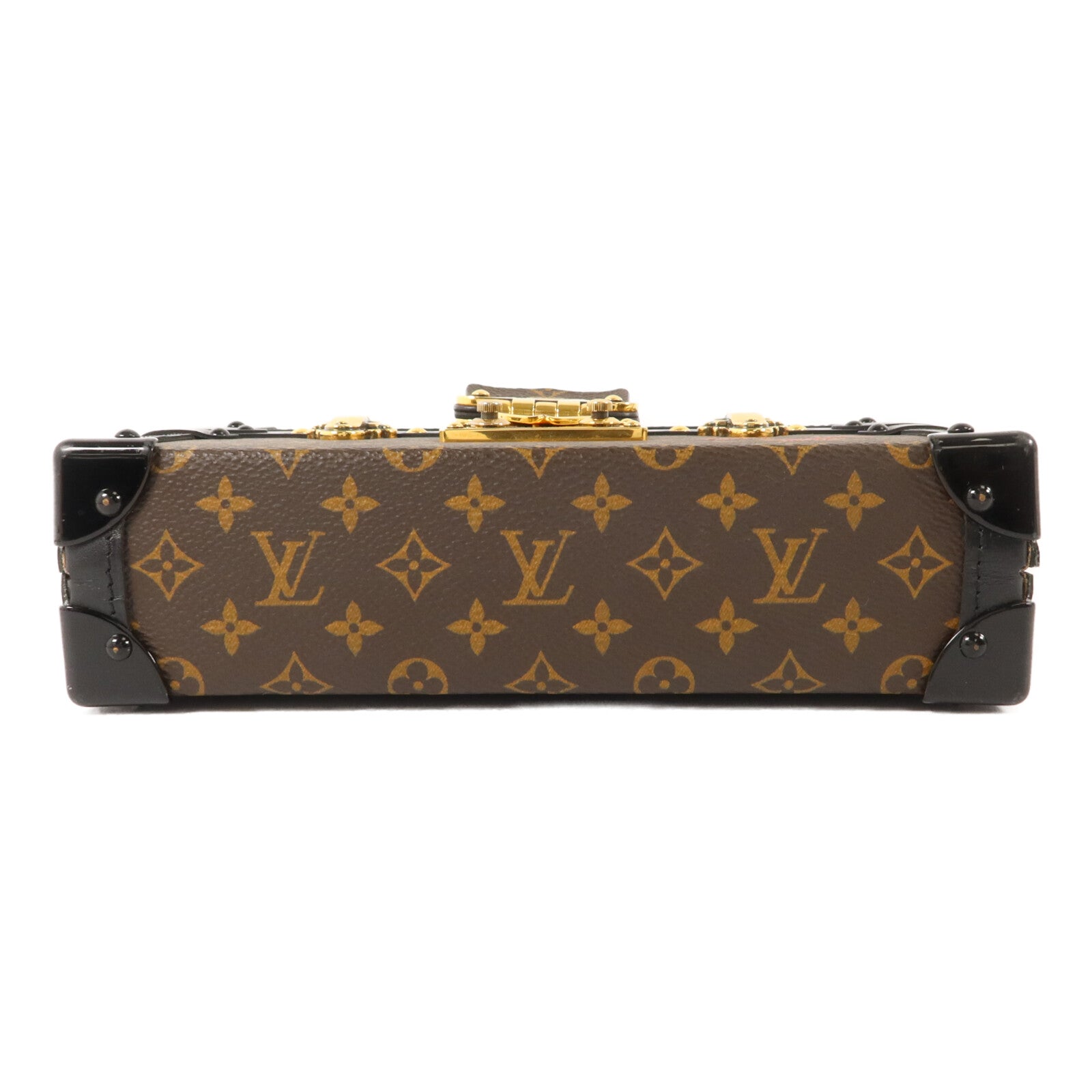 LOUIS VUITTON Monogram Petite Malle金扣肩背袋