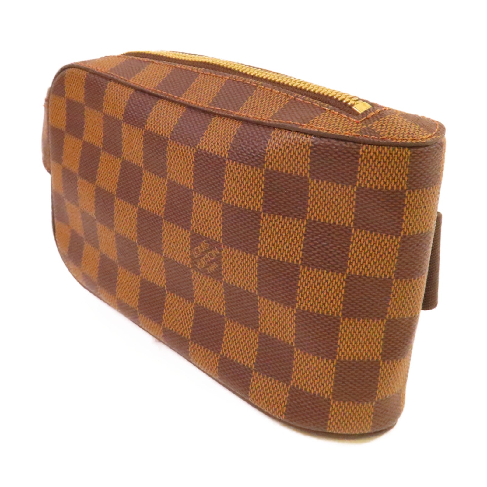 LOUIS VUITTON Damier Ebene Geronimos waist Bag金扣腰包啡色