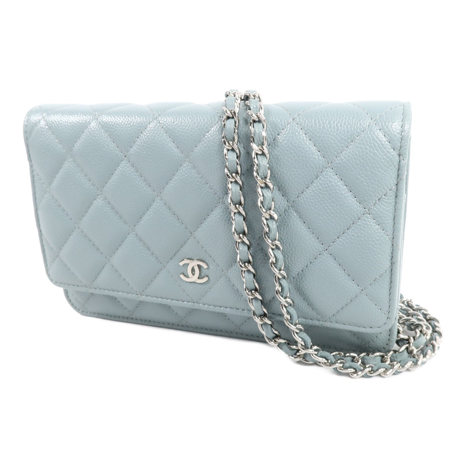 CHANEL 牛皮皮革WOC Wallet On Chain鏈帶肩背袋