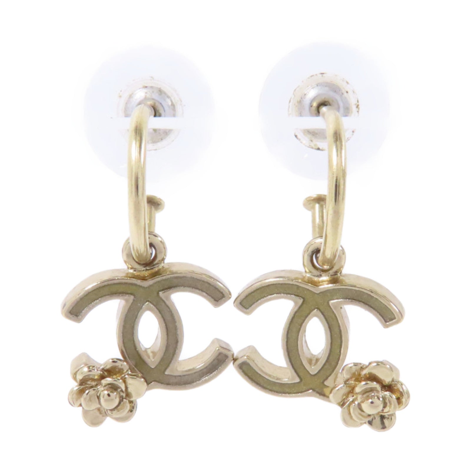 CHANEL 金屬Earrings耳環金色