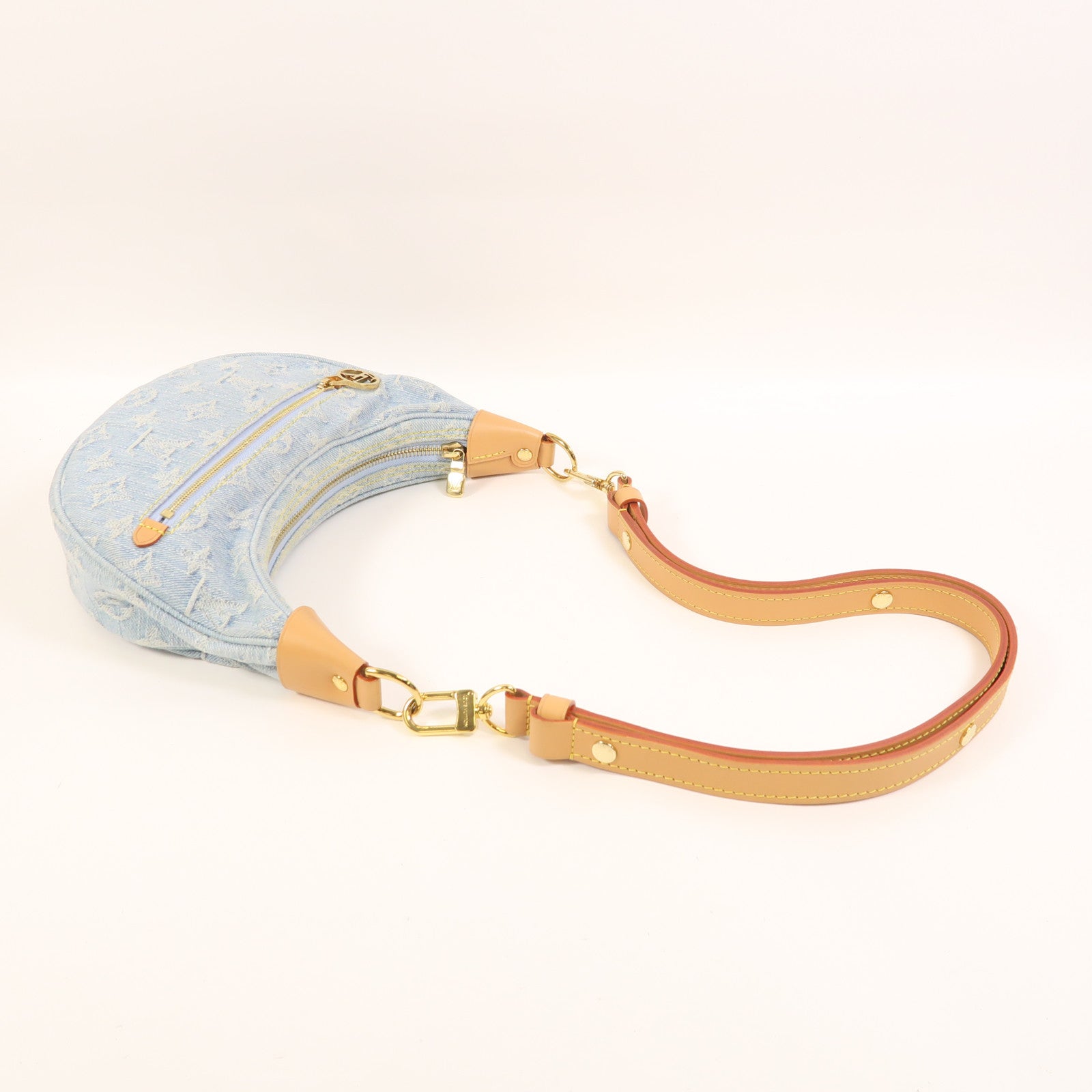 LOUIS VUITTON 【激減優惠】Monogram Denim Loop金扣手挽肩背兩用袋