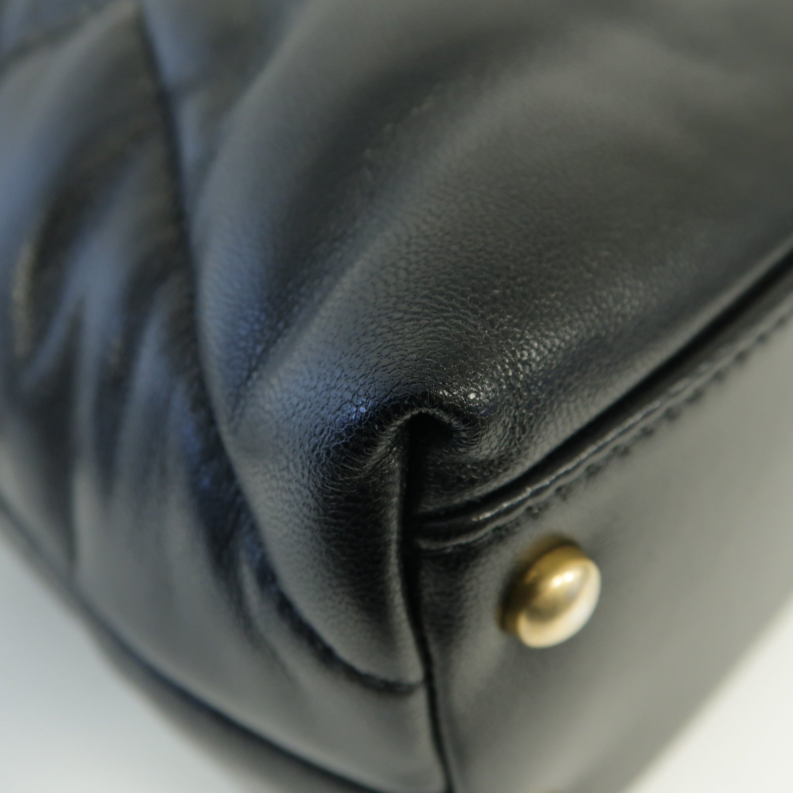 CHANEL **【激減優惠】菱格牛皮皮革Chain Shoulder Bag金扣鏈帶肩背袋黒色
