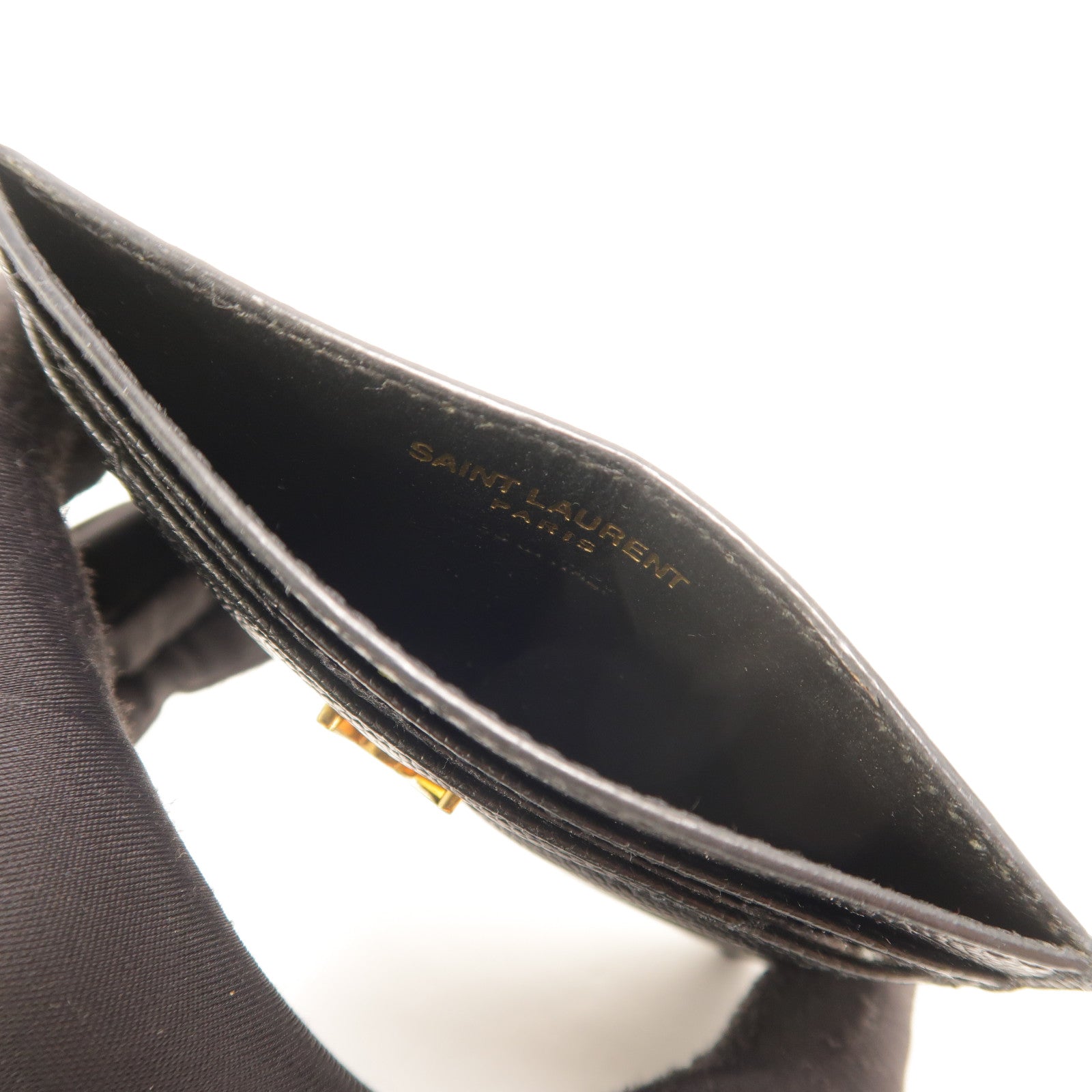 SAINT LAURENT 牛皮皮革Cassandre Matelasse卡片套