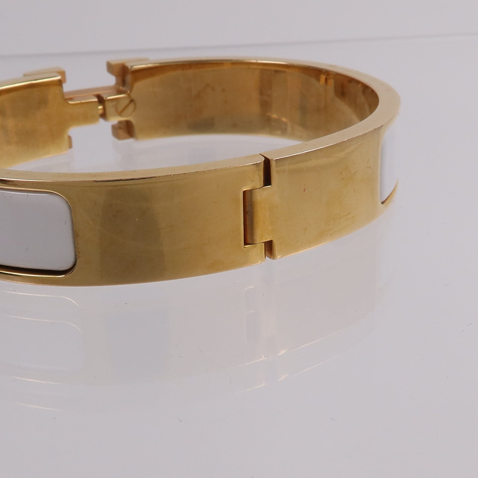 HERMES 金屬/琺瑯Clic H Bracelet手鐲