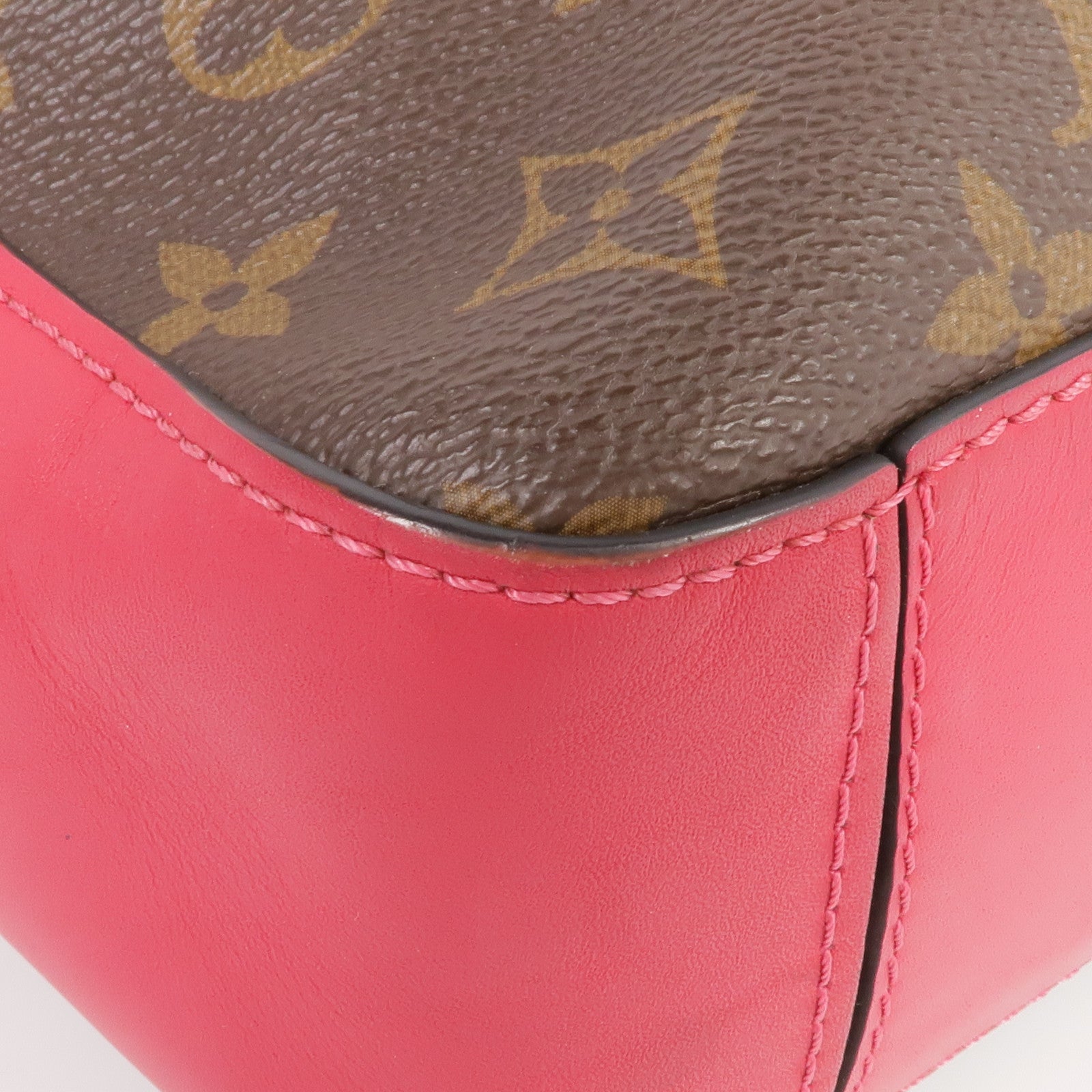 LOUIS VUITTON Monogram Saintonge金扣手挽肩背兩用袋
