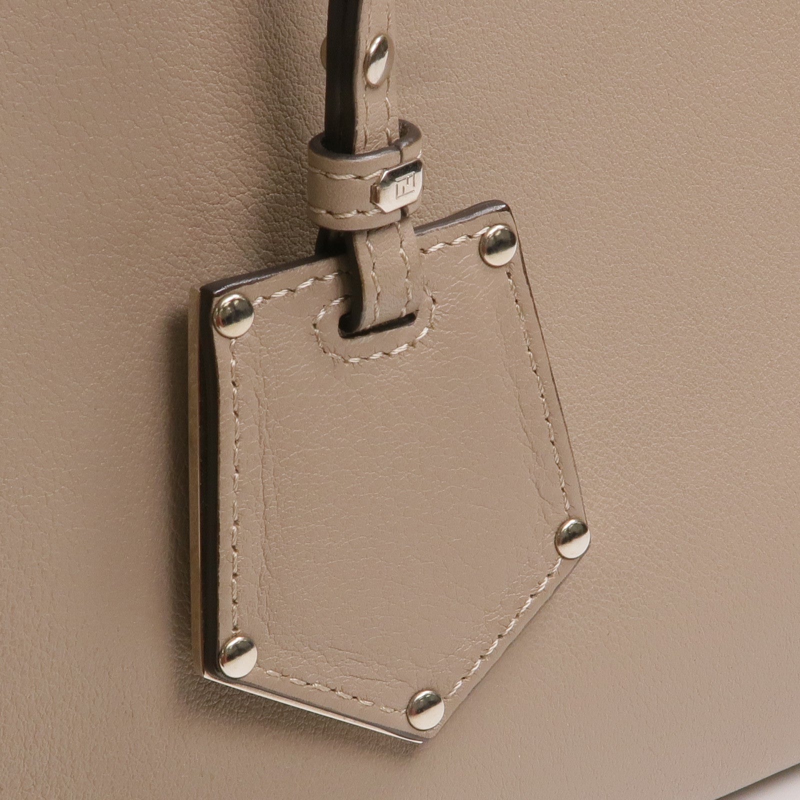 FENDI 牛皮皮革2 Jours Bag Small銀扣手挽肩背兩用袋