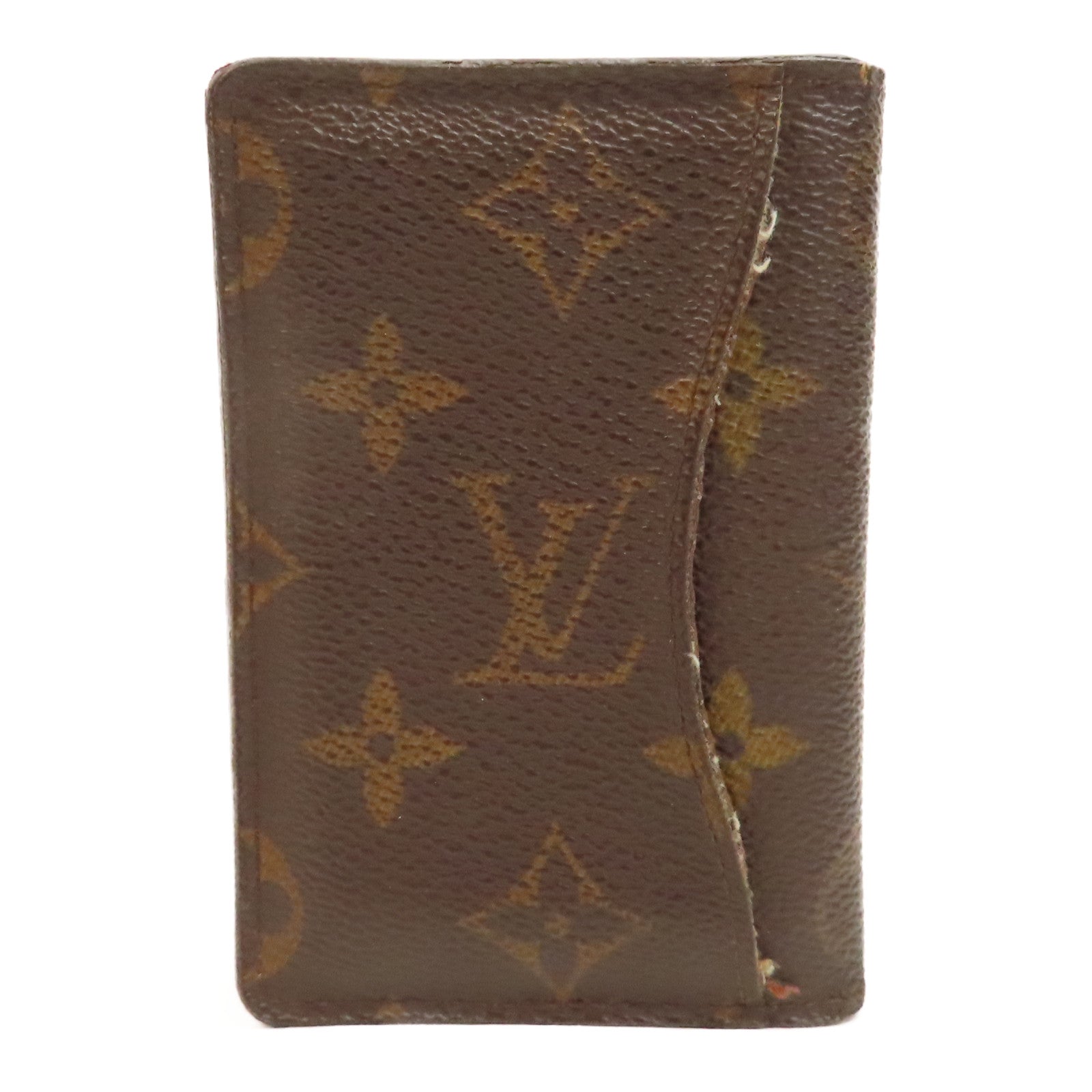 LOUIS VUITTON Monogram Card Case卡片套啡色