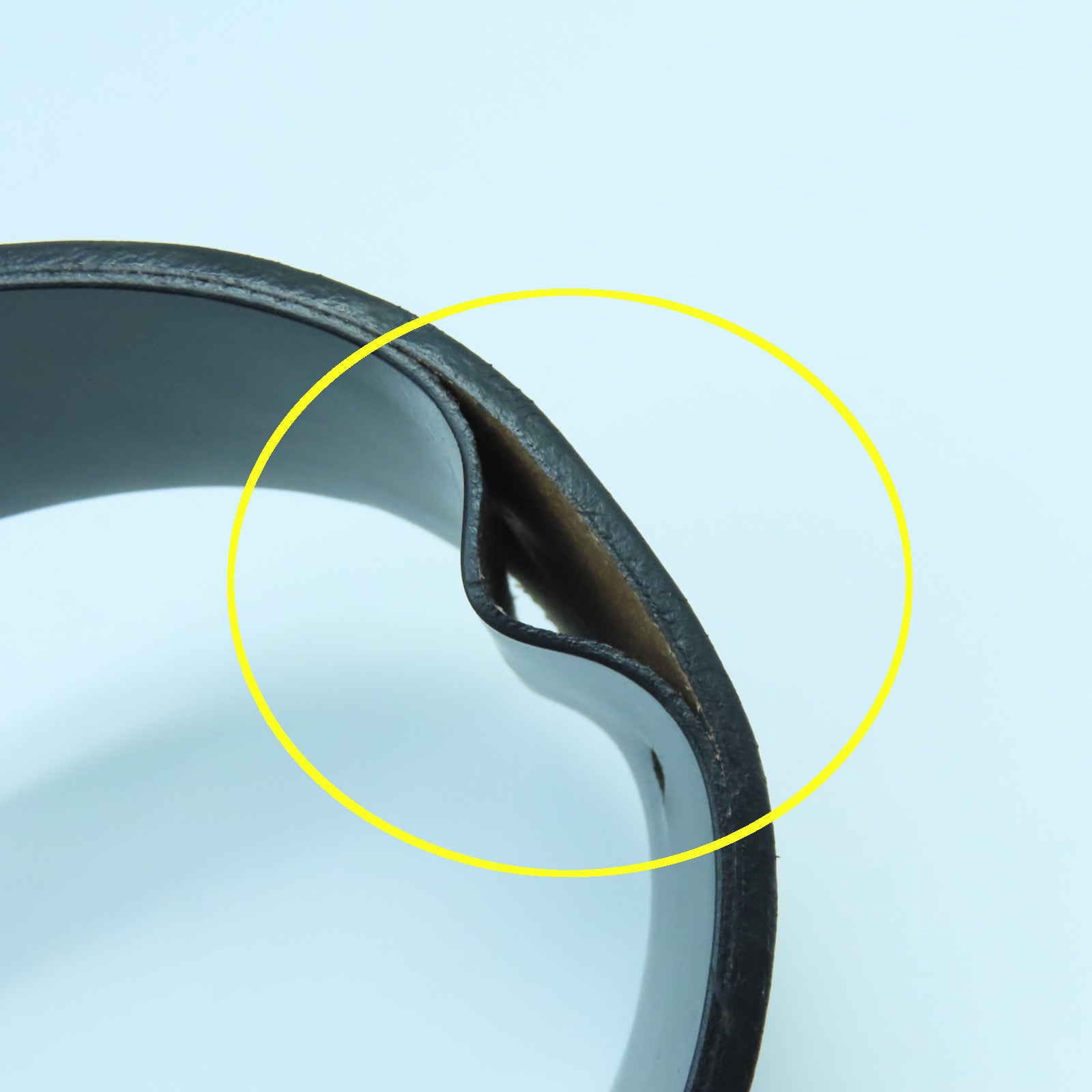 GUCCI 【激減優惠】牛皮皮革Belt銀扣皮帶黑色