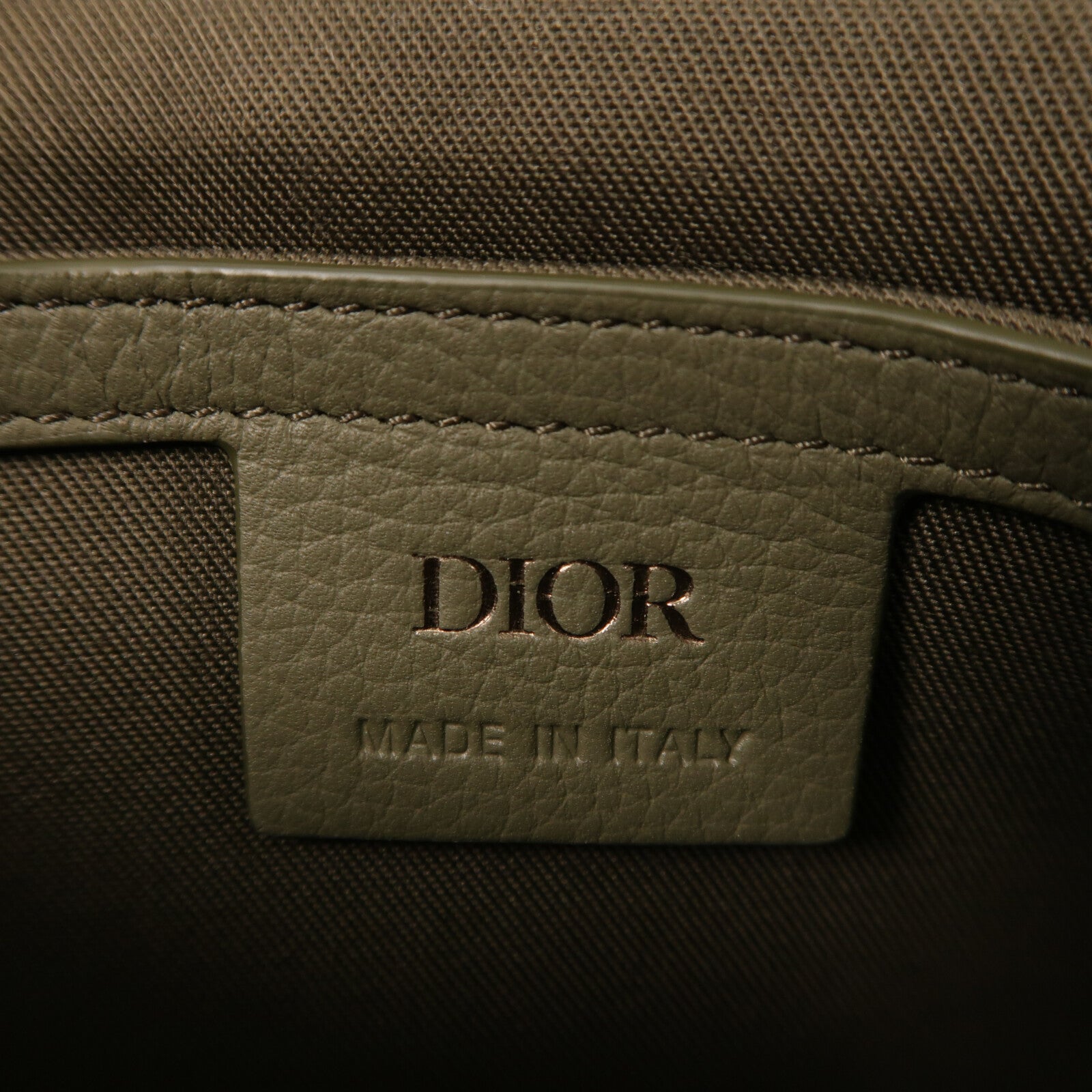 Dior 帆布/牛皮皮革Mini Saddle Messenger肩背袋