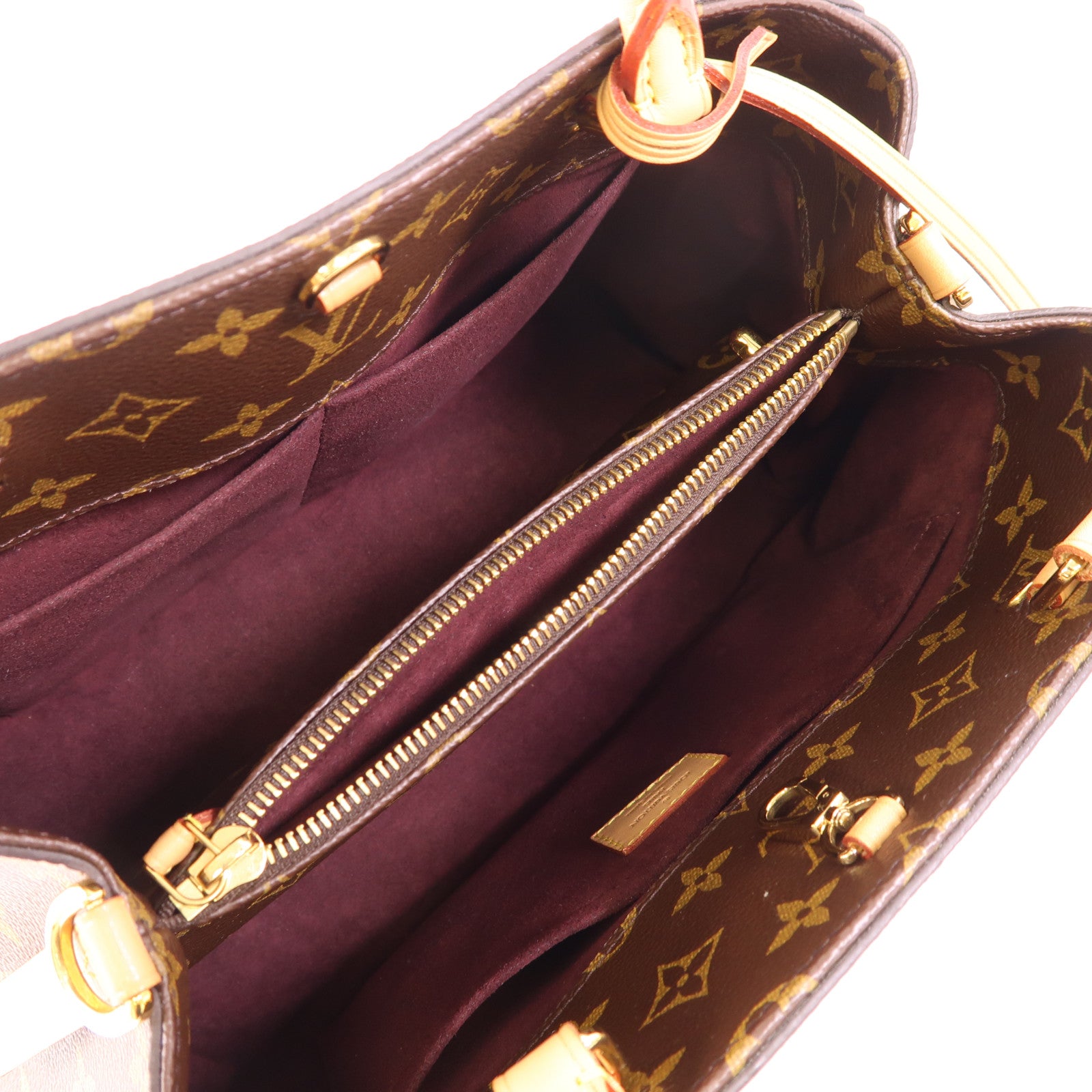 LOUIS VUITTON Monogram Montaigne MM金扣手挽肩背兩用袋