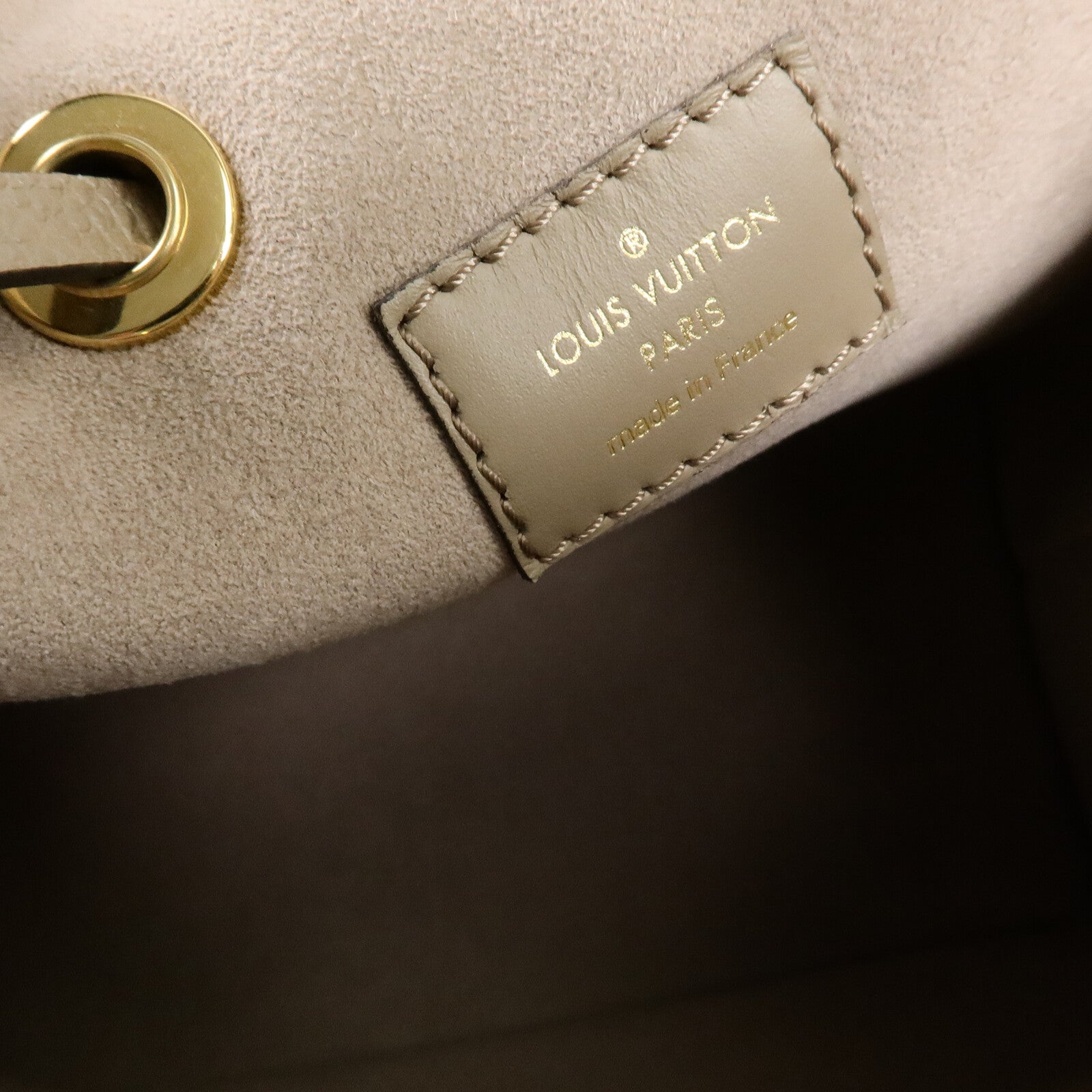 LOUIS VUITTON Monogram Empreinte Neo Noe MM金扣手挽肩背兩用袋
