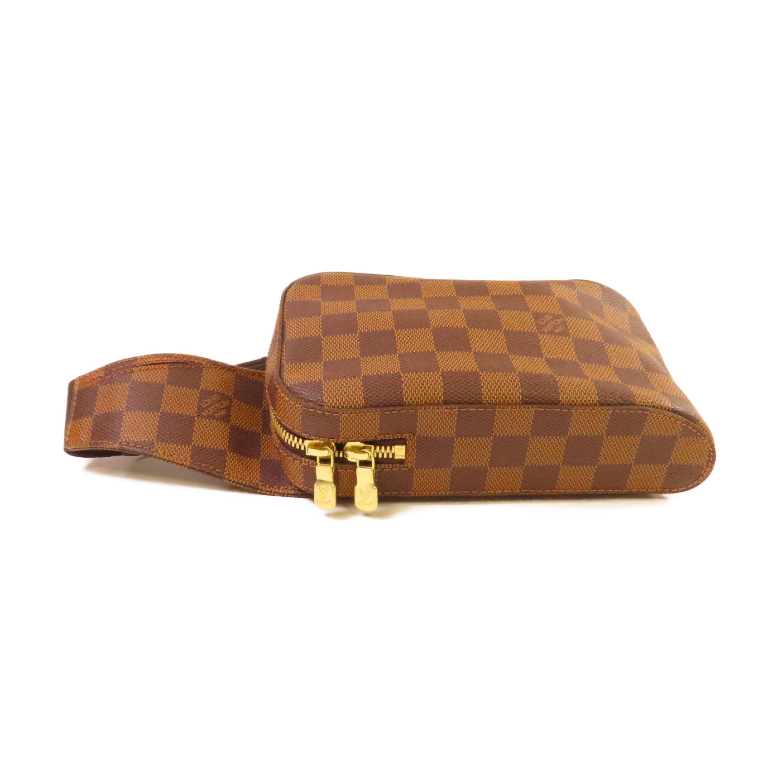 LOUIS VUITTON Damier Ebene Geronimos waist Bag金扣腰包啡色