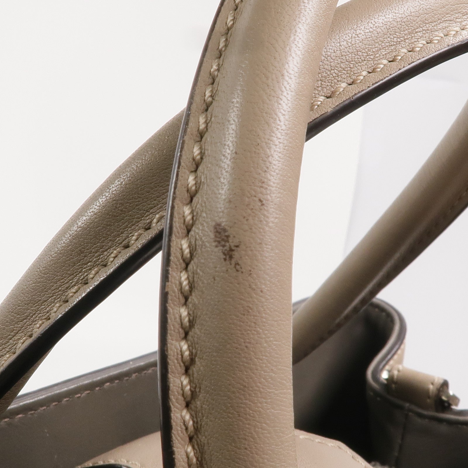 FENDI 牛皮皮革2 Jours Bag Small銀扣手挽肩背兩用袋