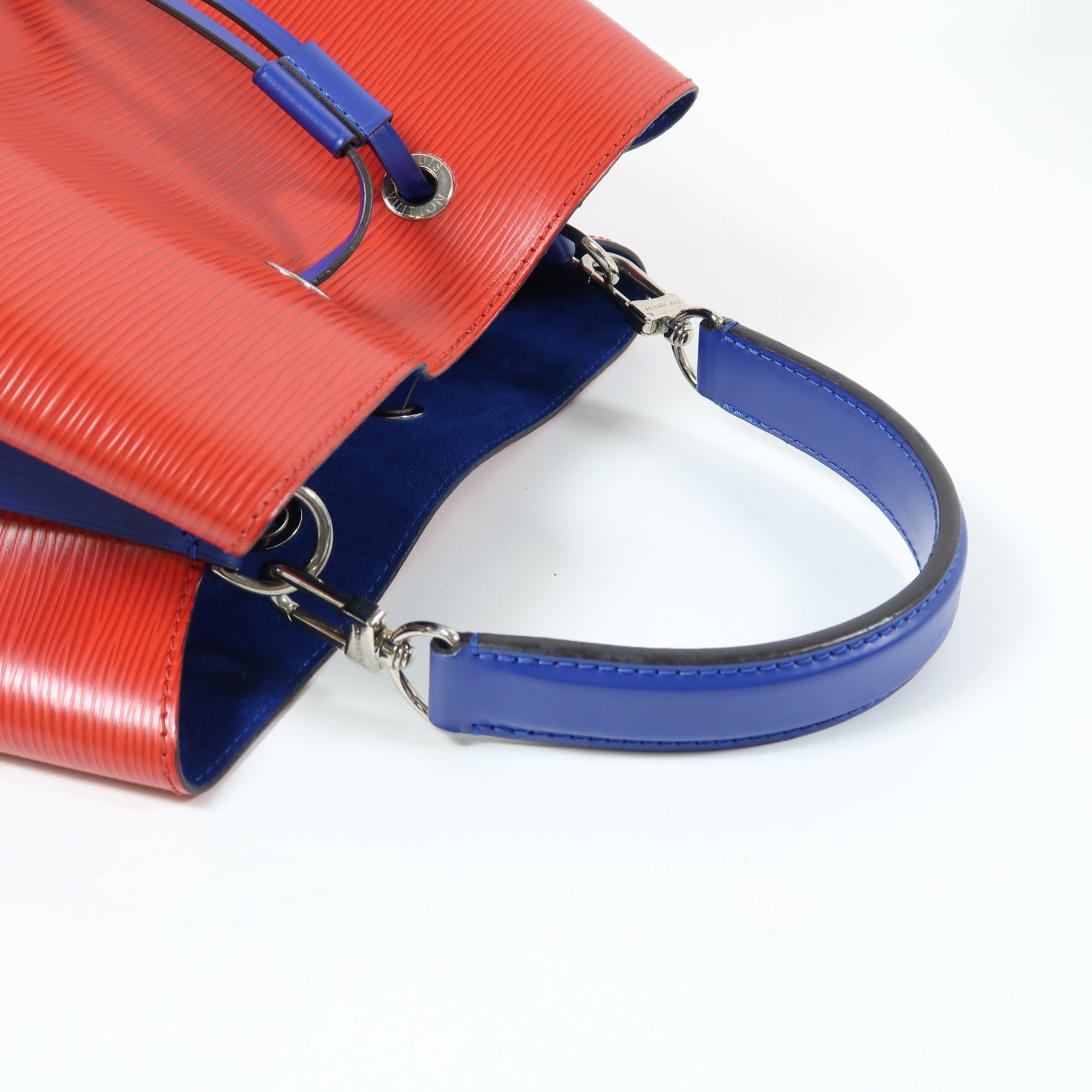LOUIS VUITTON Epi NeoNoe MM銀扣手挽肩背兩用袋紅色藍色