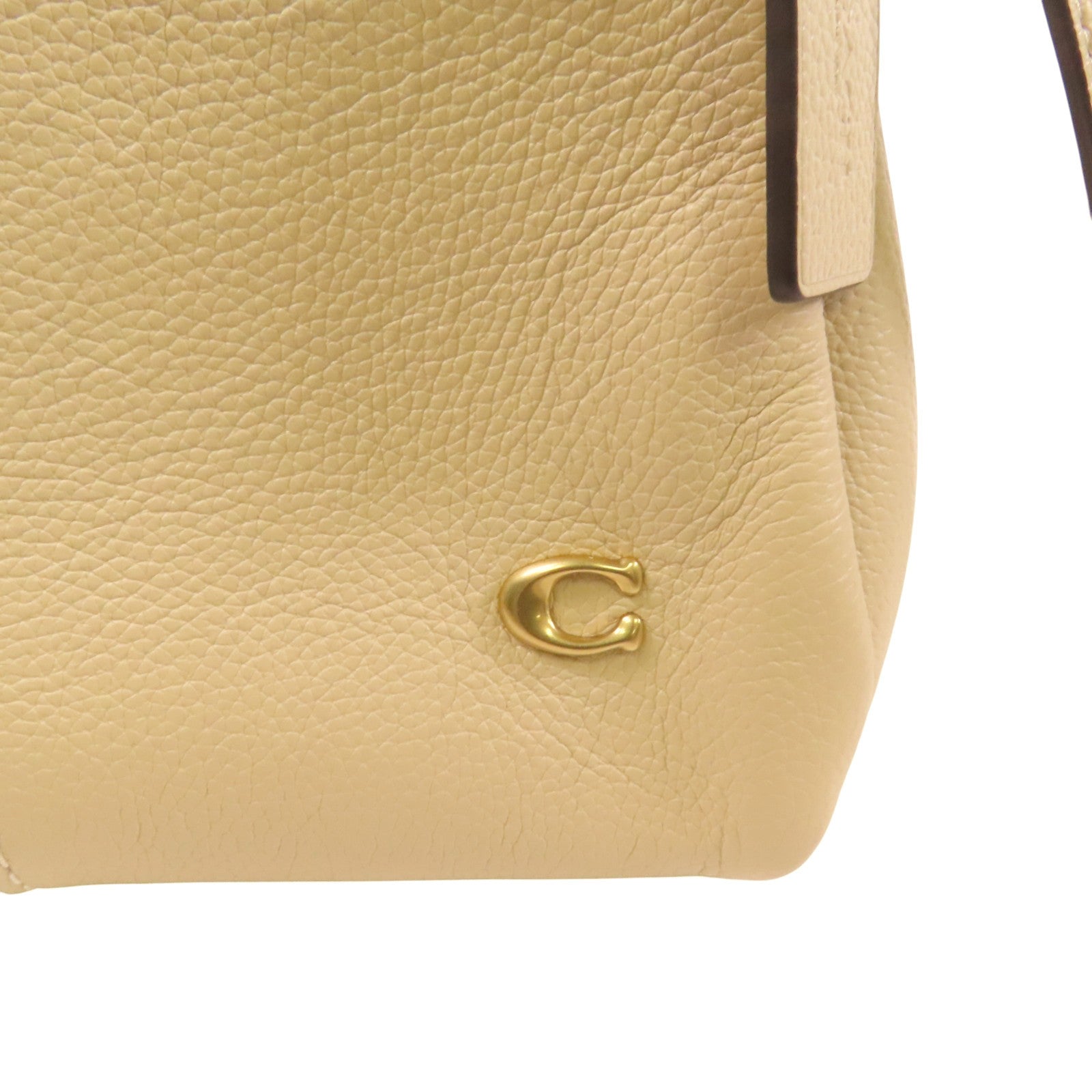 COACH 牛皮皮革2Way Shoulder Bag金扣手挽肩背兩用袋