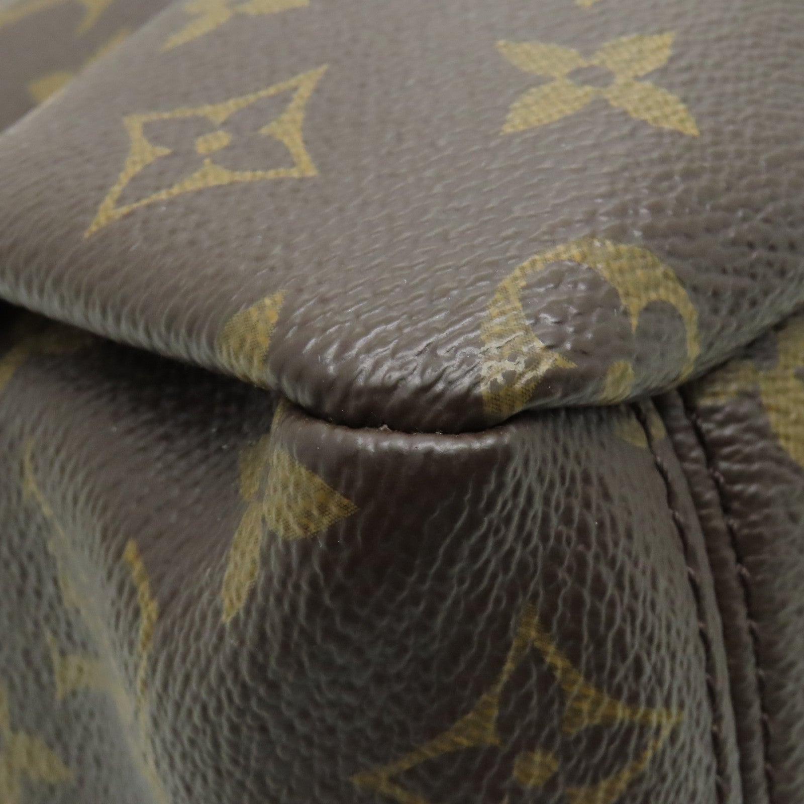 LOUIS VUITTON **【清倉大減價】Monogram皮革Pallas金扣肩背袋黃色/啡色