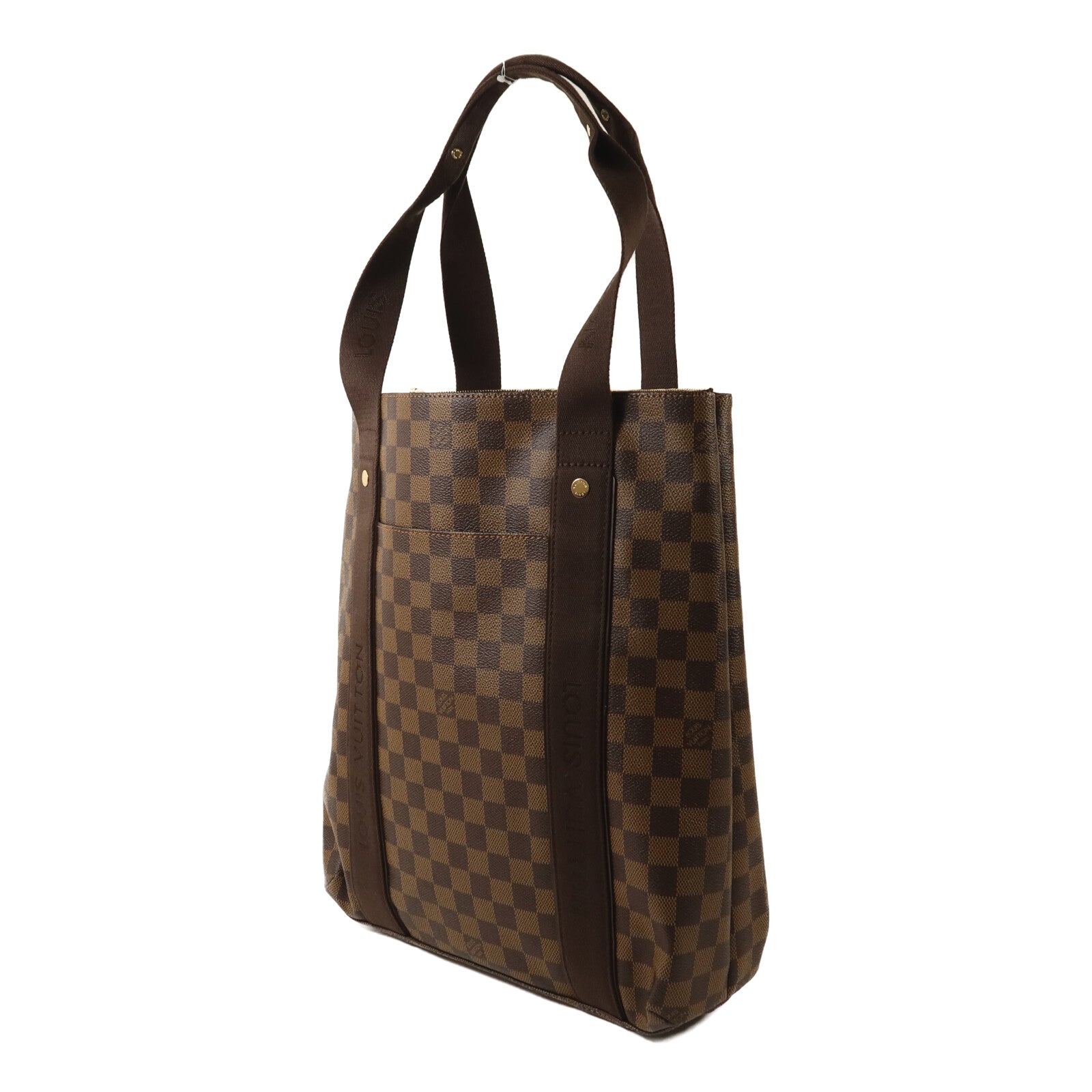LOUIS VUITTON Damier Beaubourg金扣手挽袋