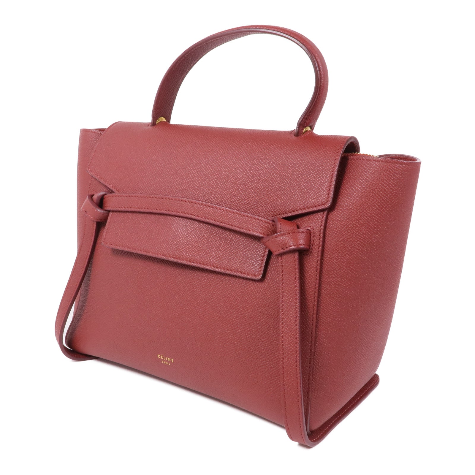 CELINE 牛皮皮革Belt Bag金扣手挽肩背兩用袋