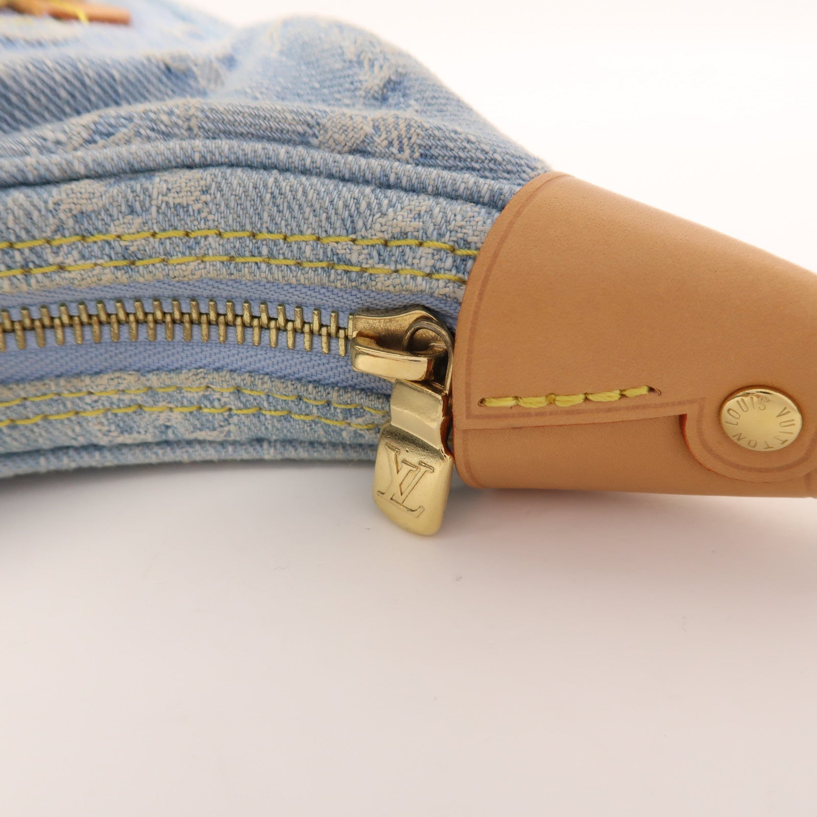 LOUIS VUITTON 【激減優惠】Monogram Denim Loop金扣手挽肩背兩用袋