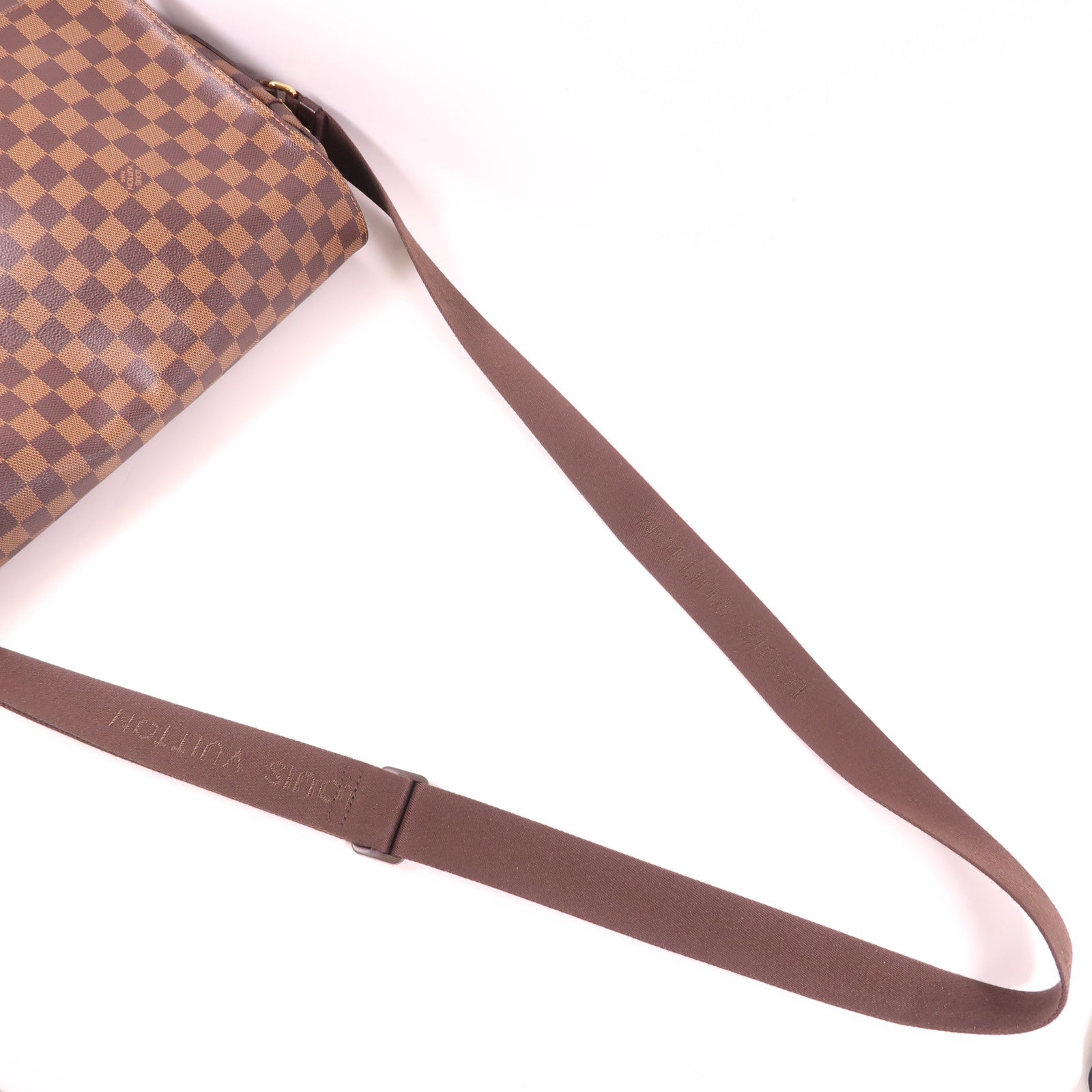 LOUIS VUITTON Damier Shelton GM金扣肩背袋