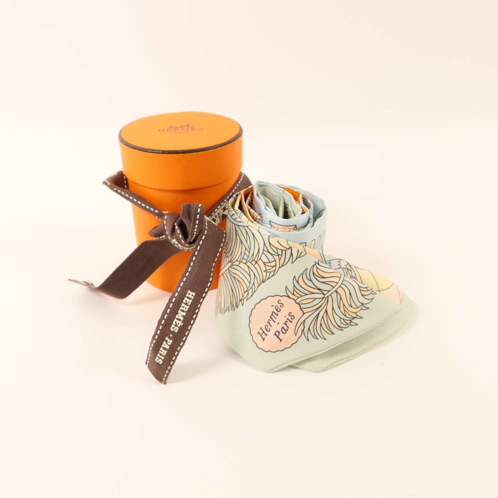 HERMES 絲質Twilly絲巾