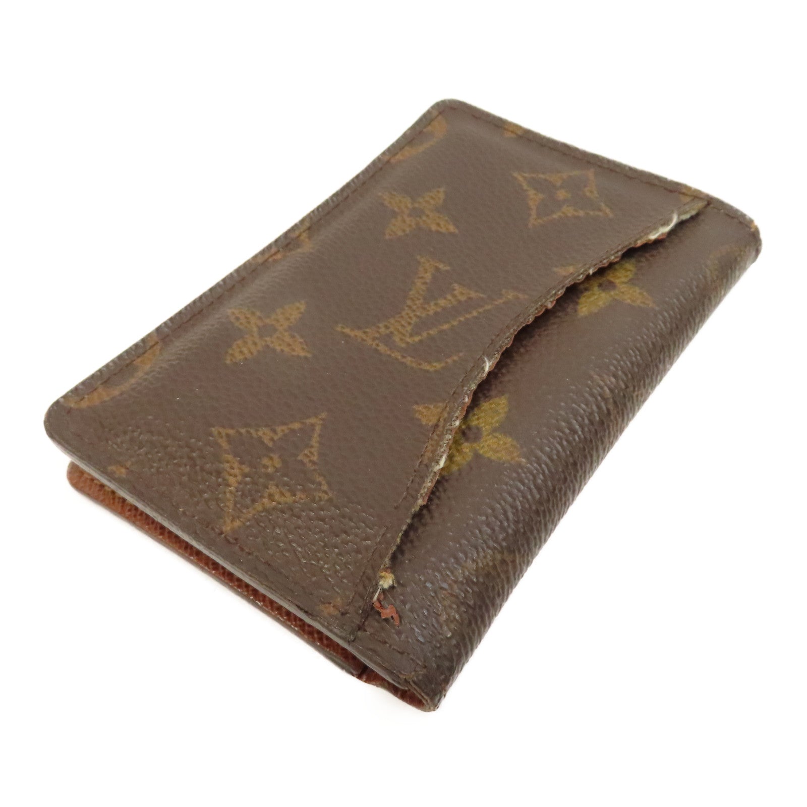 LOUIS VUITTON Monogram Card Case卡片套啡色
