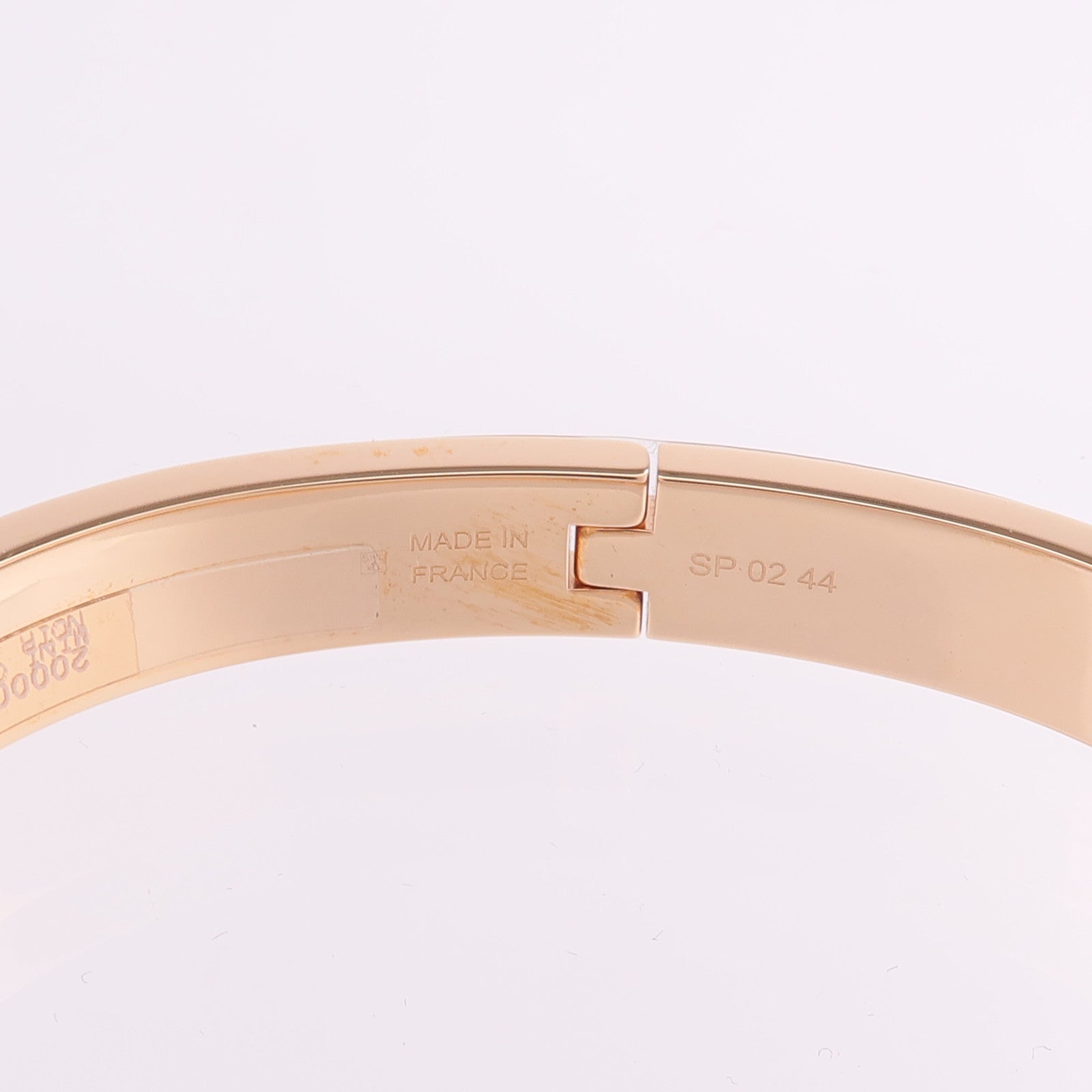 HERMES 金屬/琺瑯Mini Clic Kelly Bracelet手鐲Noir