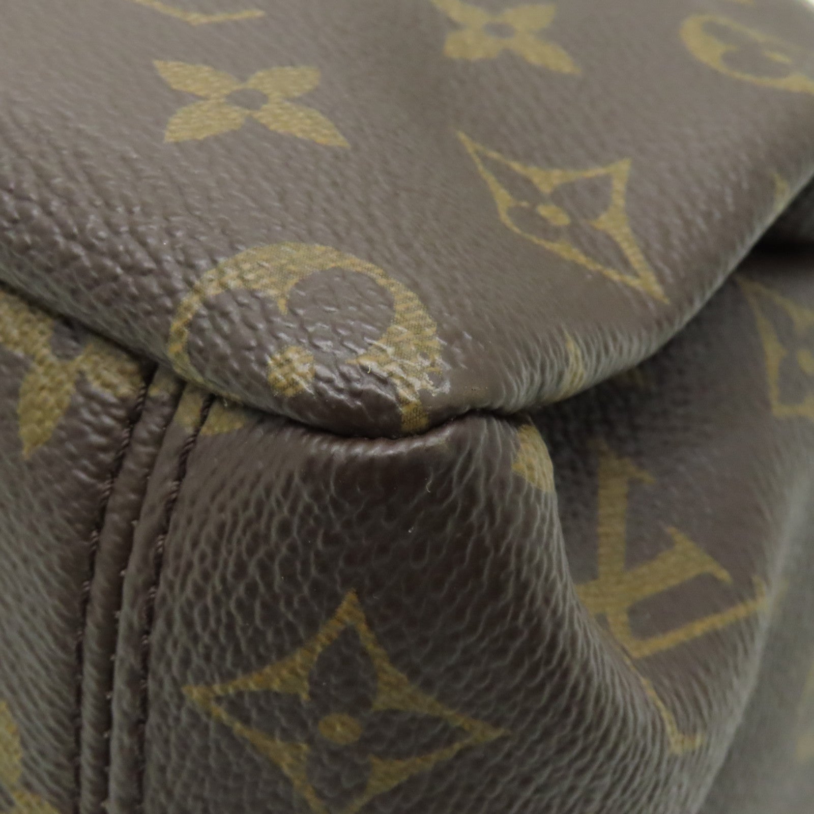 LOUIS VUITTON **【清倉大減價】Monogram皮革Pallas金扣肩背袋黃色/啡色