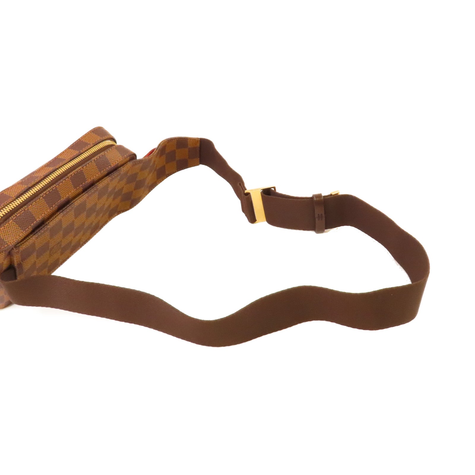 LOUIS VUITTON Damier Ebene Geronimos waist Bag金扣腰包啡色