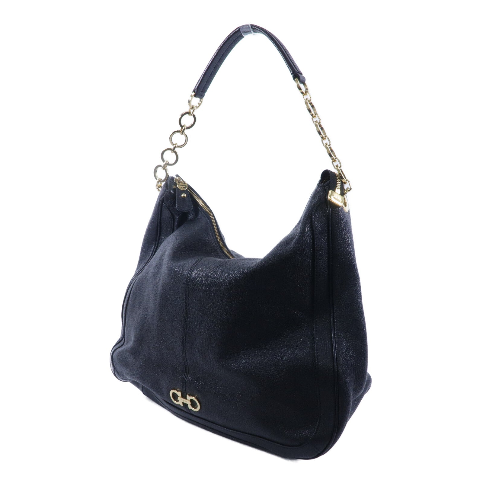 Salvatore Ferragamo 牛皮皮革Shoulder Bag鏈帶肩背袋