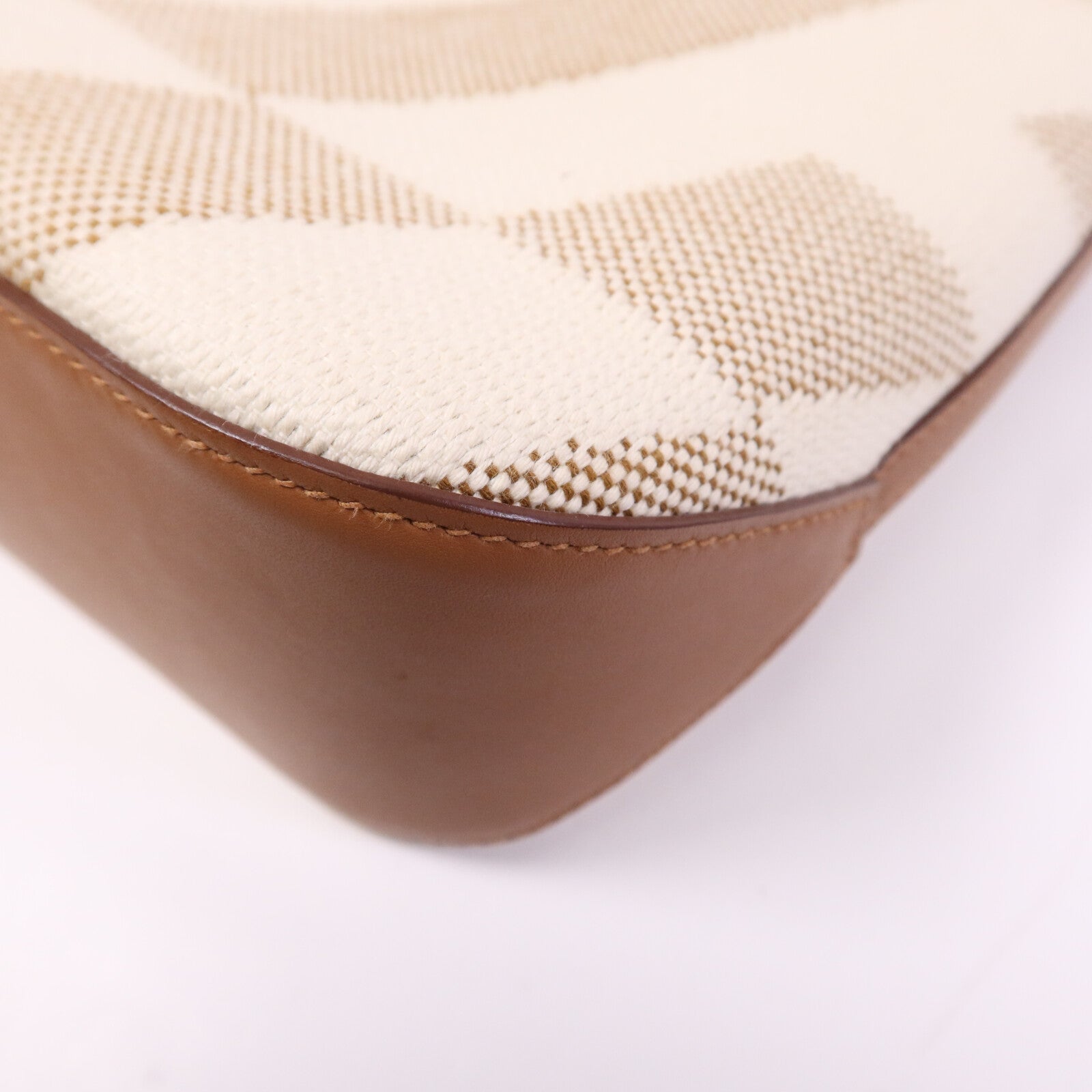 HERMES 帆布Cabas H En Biais 27手挽肩背兩用袋Gold