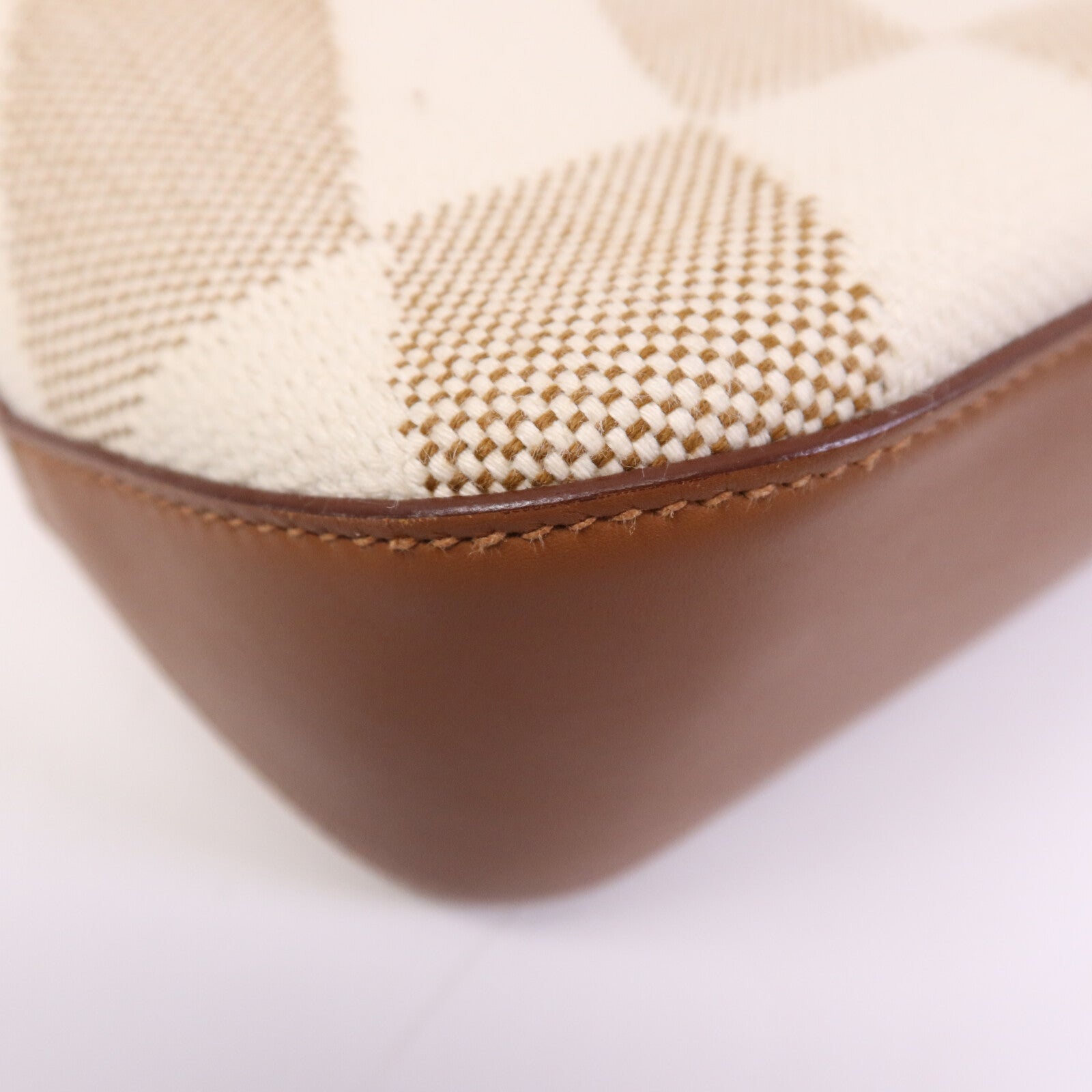 HERMES 帆布Cabas H En Biais 27手挽肩背兩用袋Gold