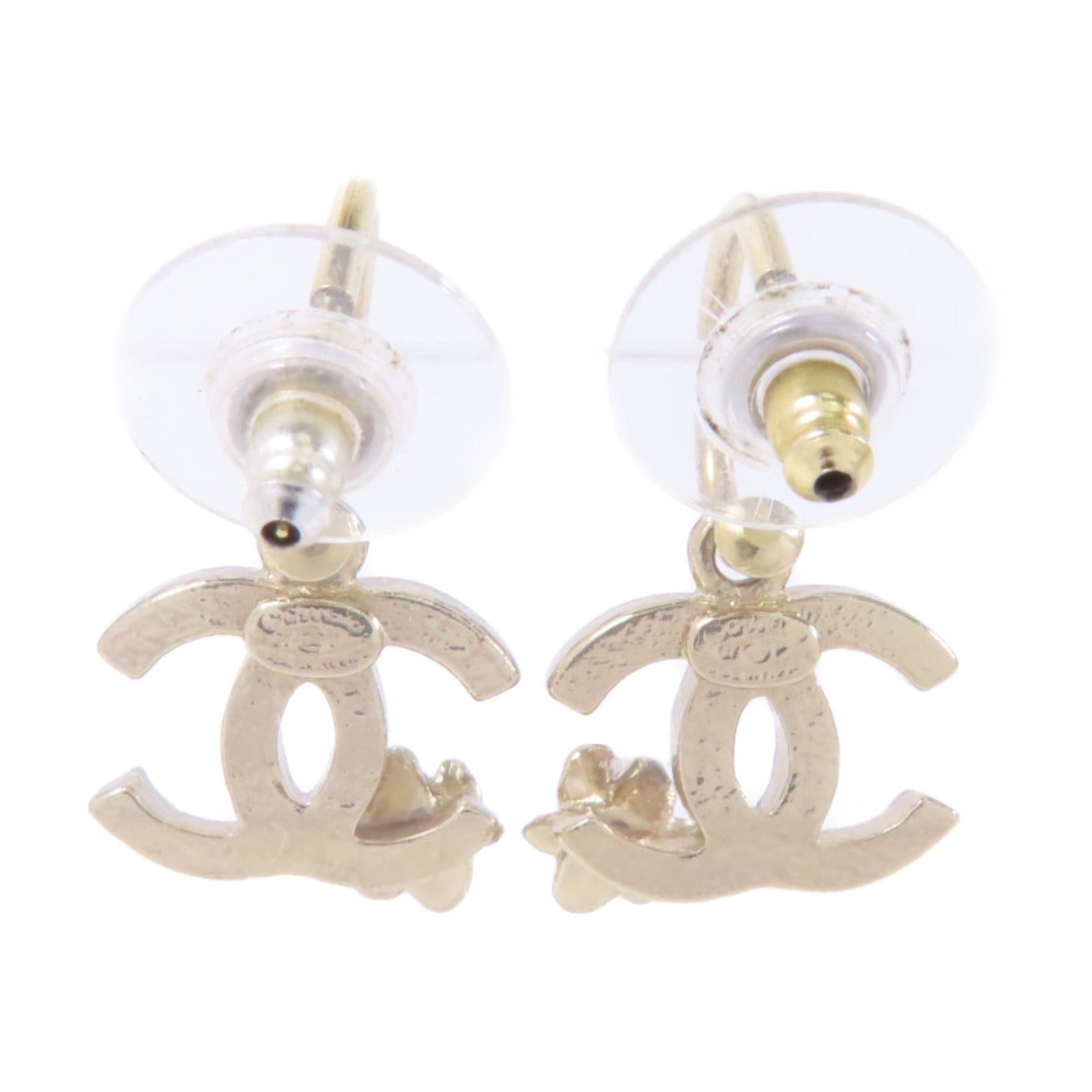 CHANEL 金屬Earrings耳環金色
