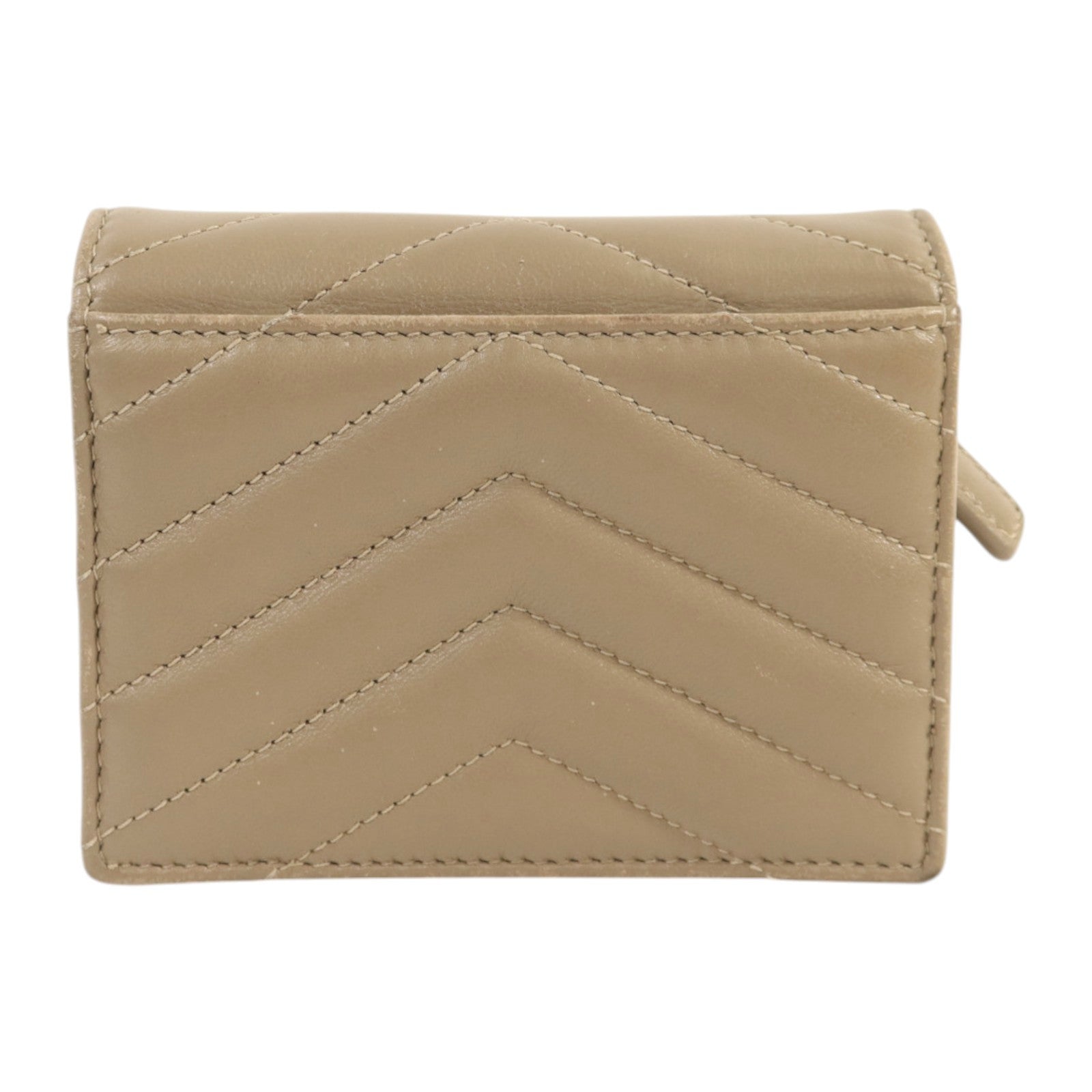 SAINT LAURENT 羊皮皮革Wallet金扣錢包