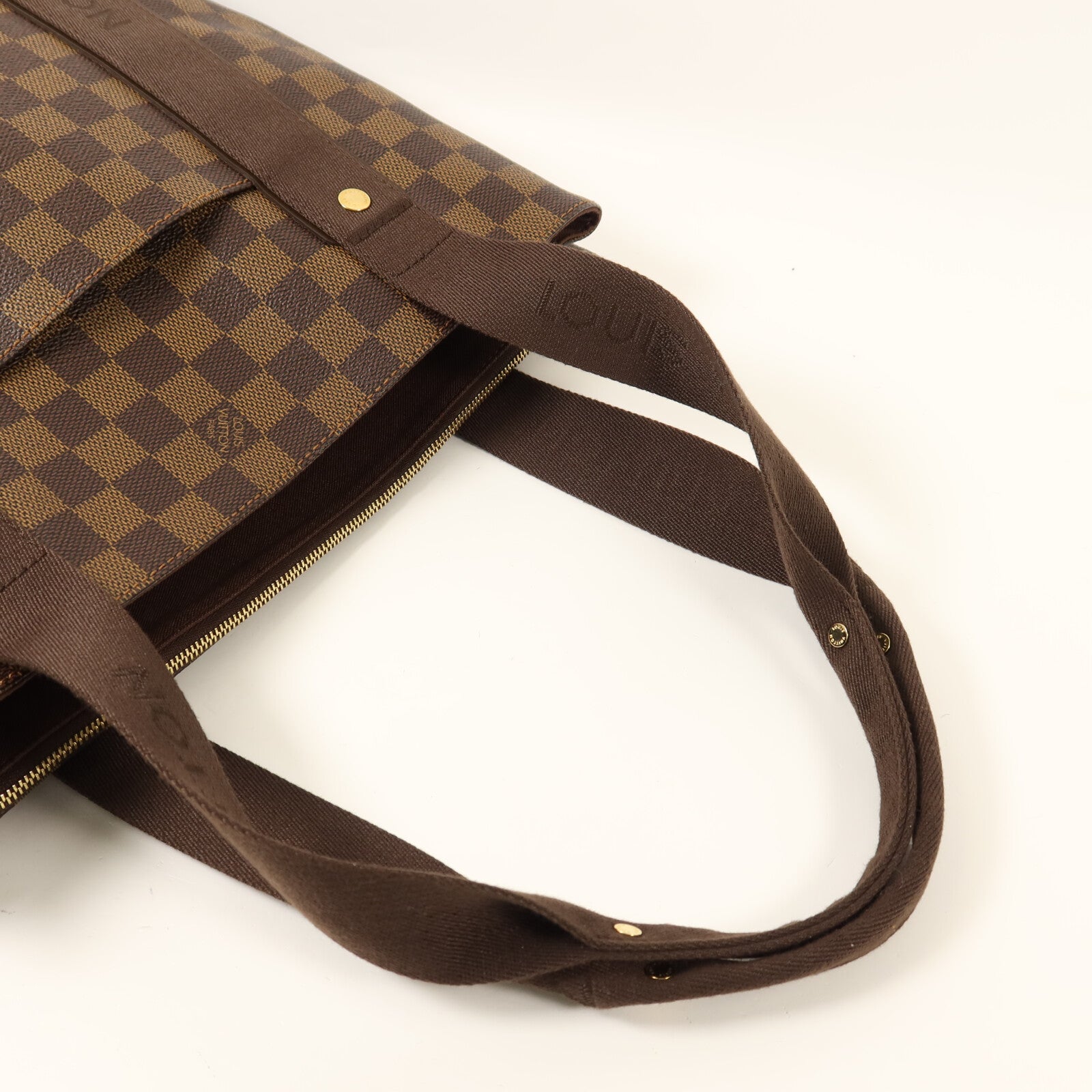 LOUIS VUITTON Damier Beaubourg金扣手挽袋