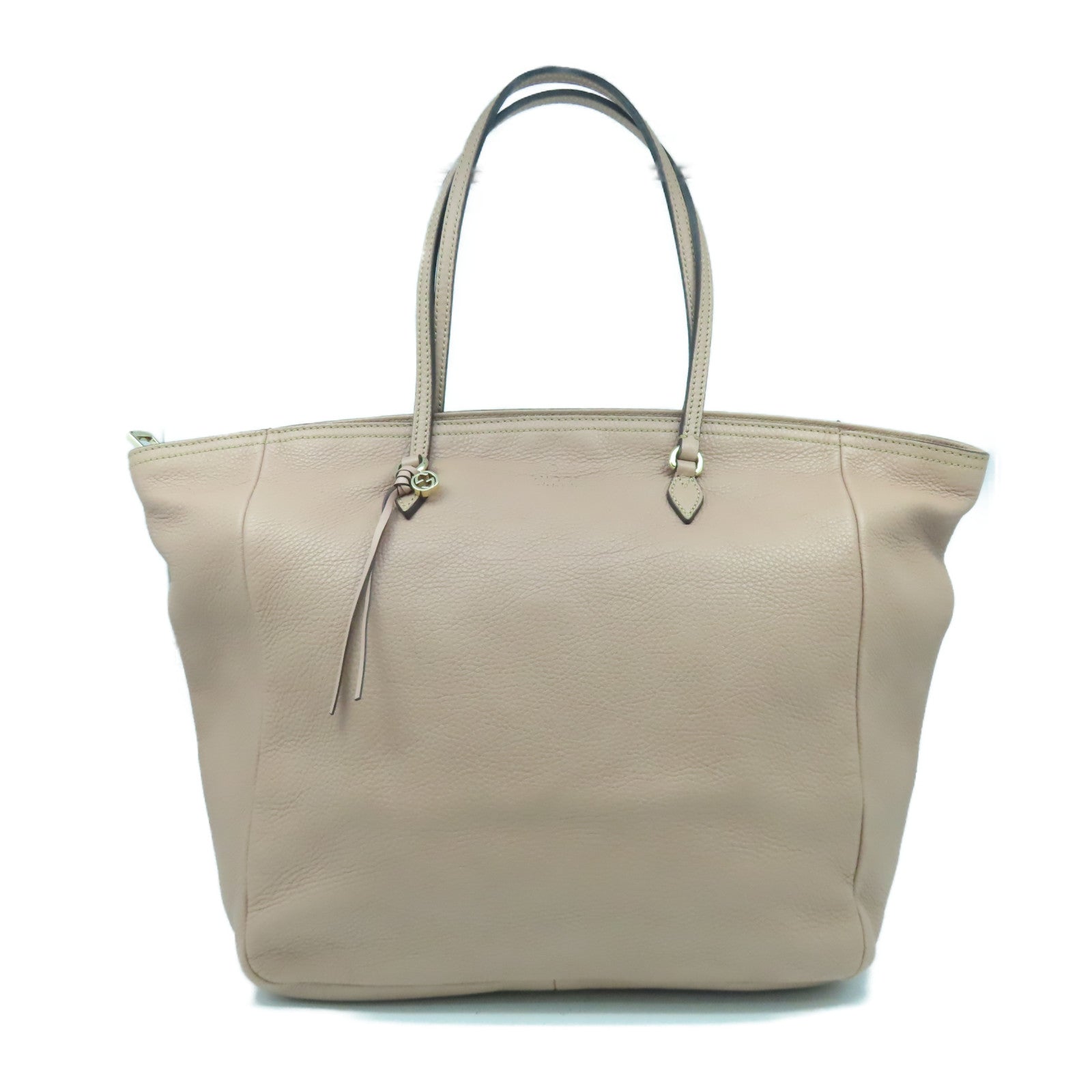 GUCCI 【激減優惠】牛皮皮革Tote Bag金扣肩背袋粉紅色