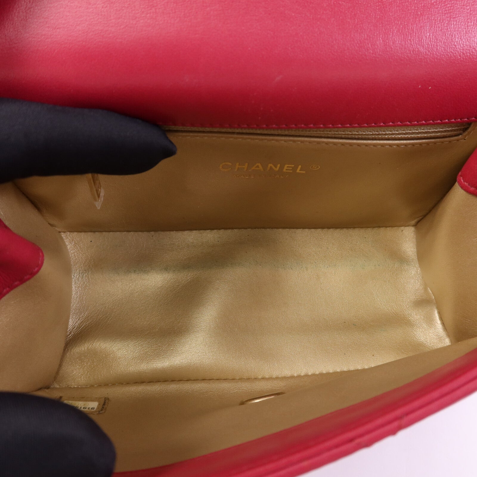 CHANEL 【激減優惠】牛皮皮革Chain Shoulder Bag金扣鏈帶手挽肩背兩用袋
