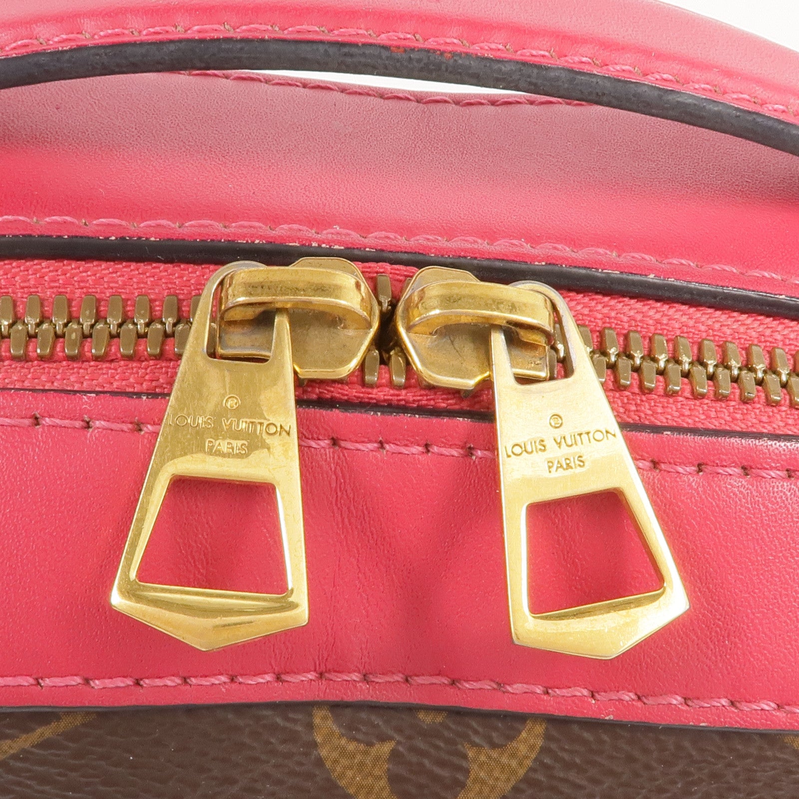 LOUIS VUITTON Monogram Saintonge金扣手挽肩背兩用袋